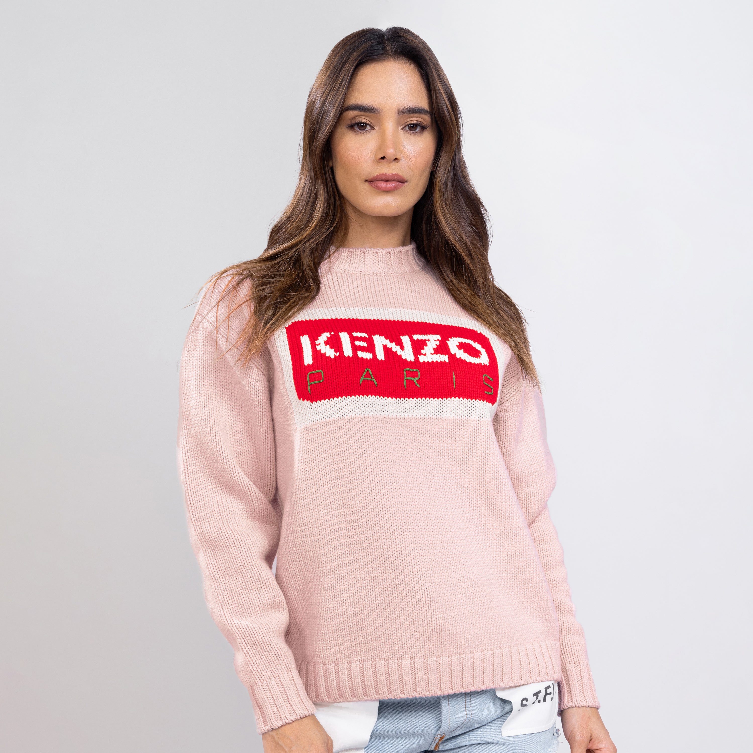 Buzo Rosado Kenzo Paris Logo