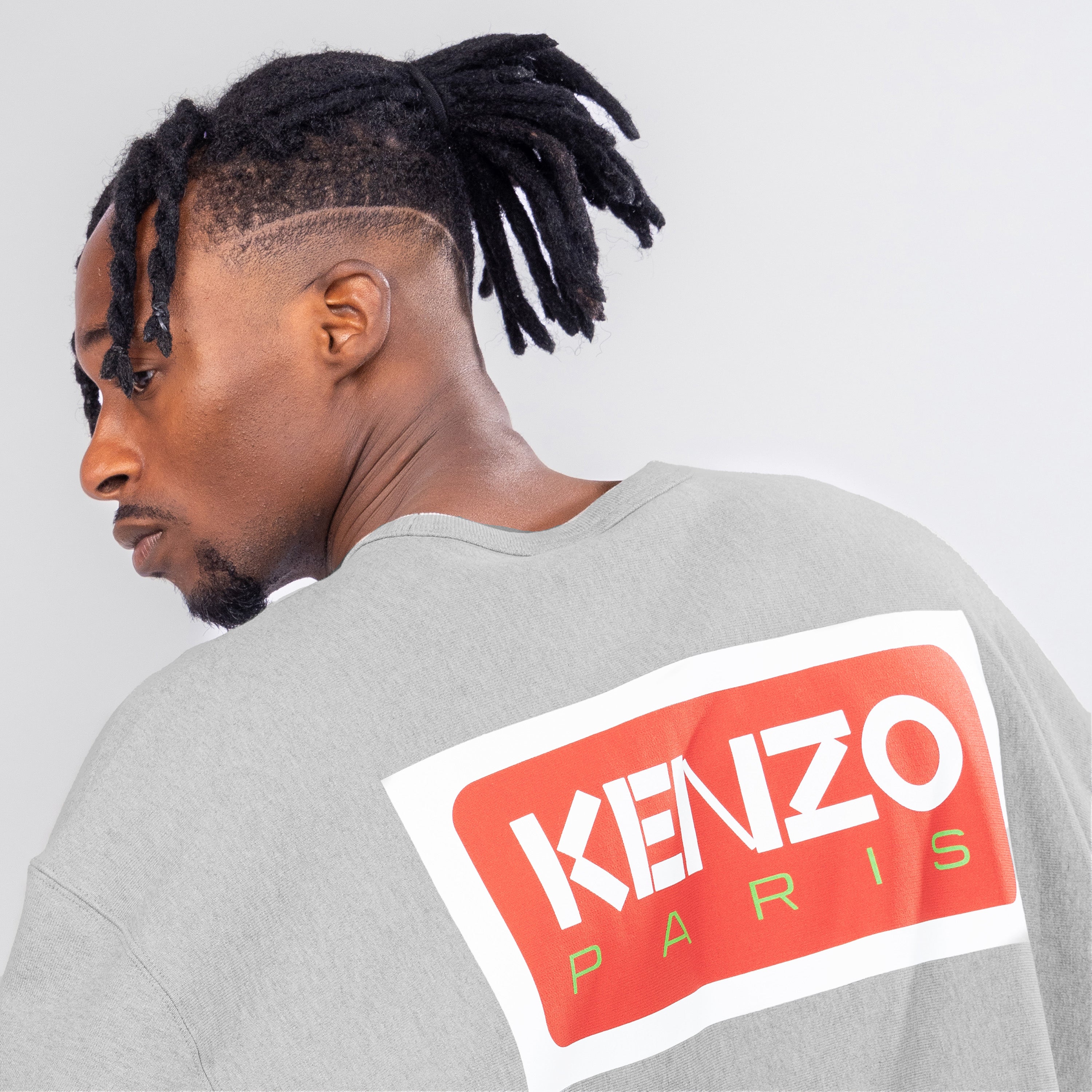 Buzo Gris Kenzo Flower Logo