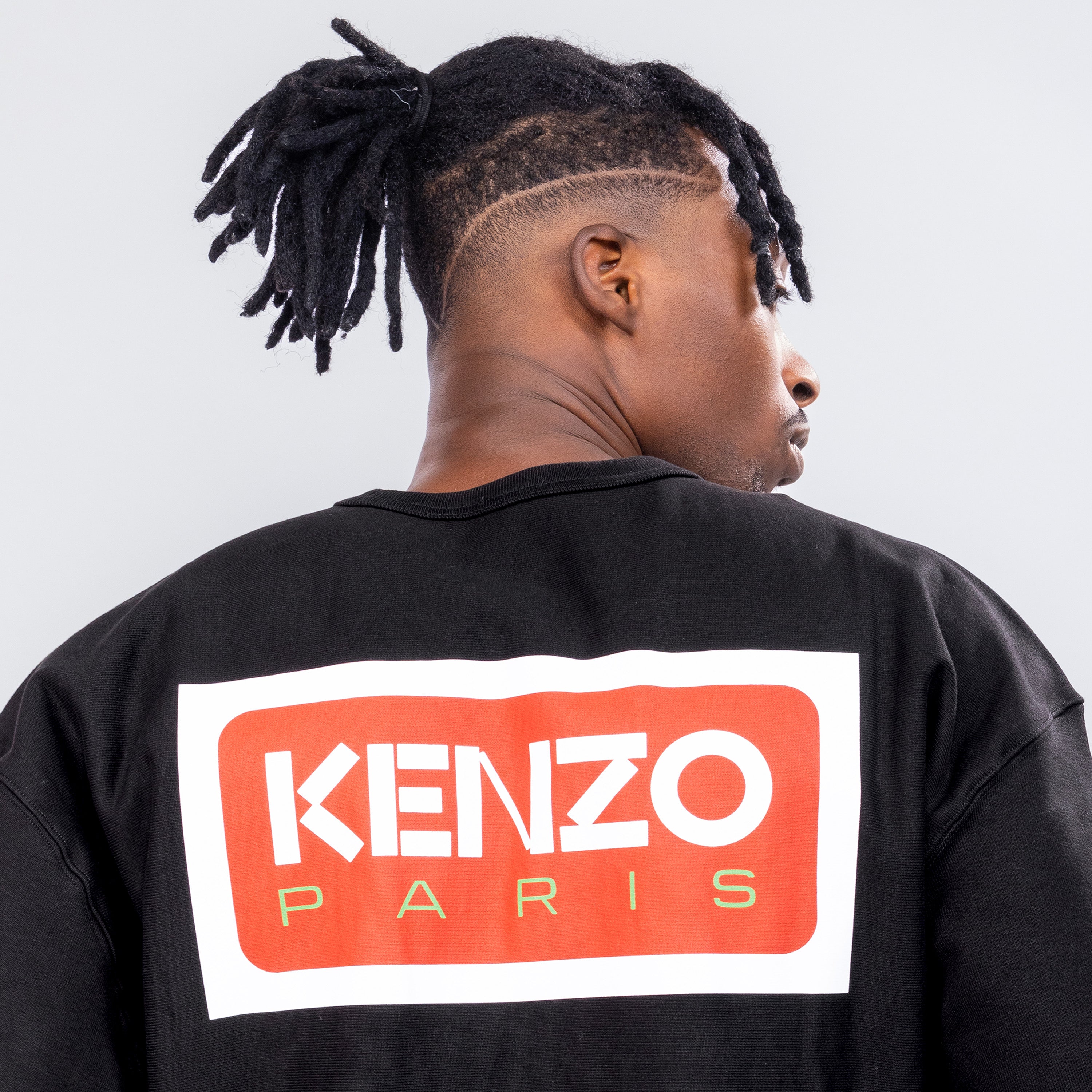 Buzo Negro Kenzo Flower Logo