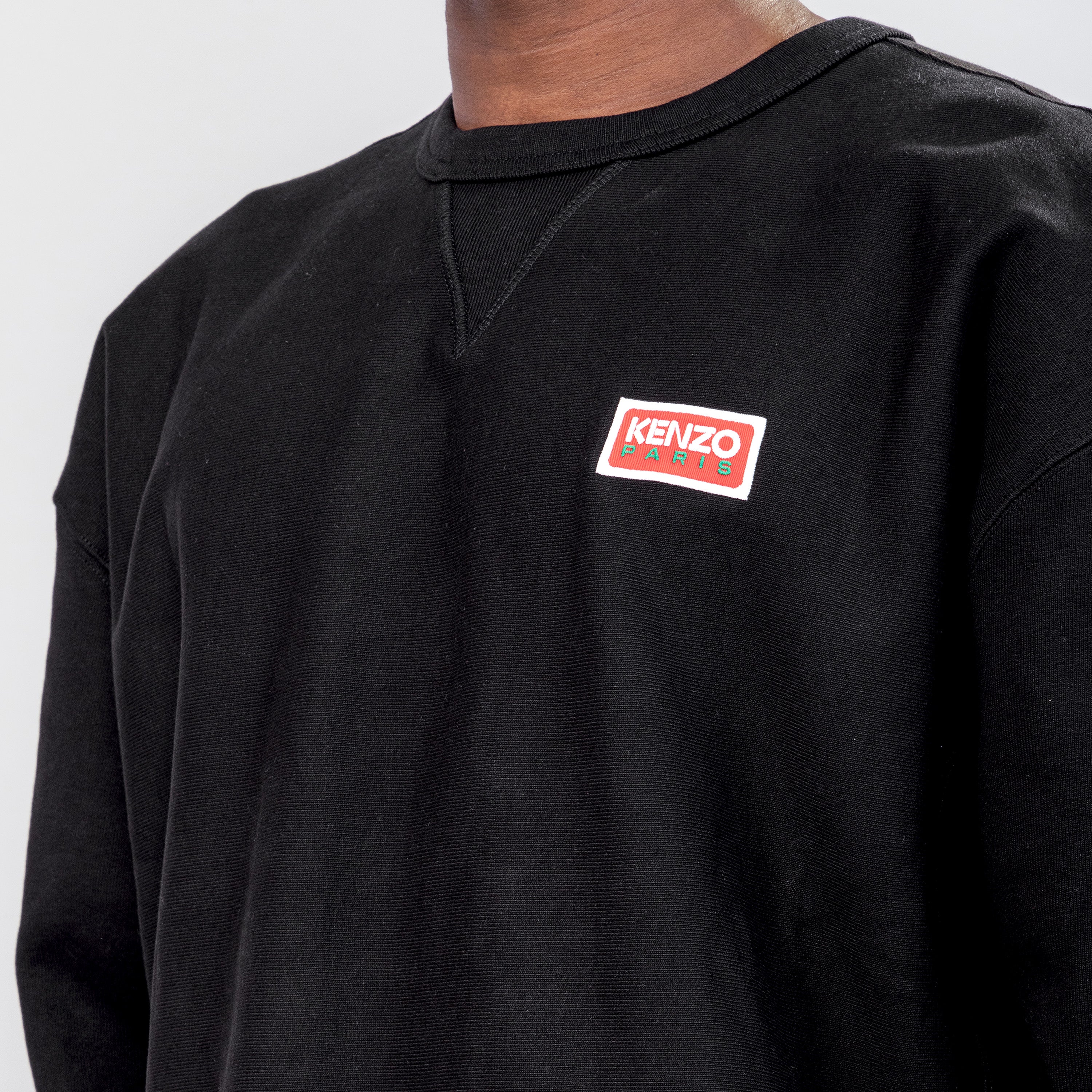 Buzo Negro Kenzo Flower Logo