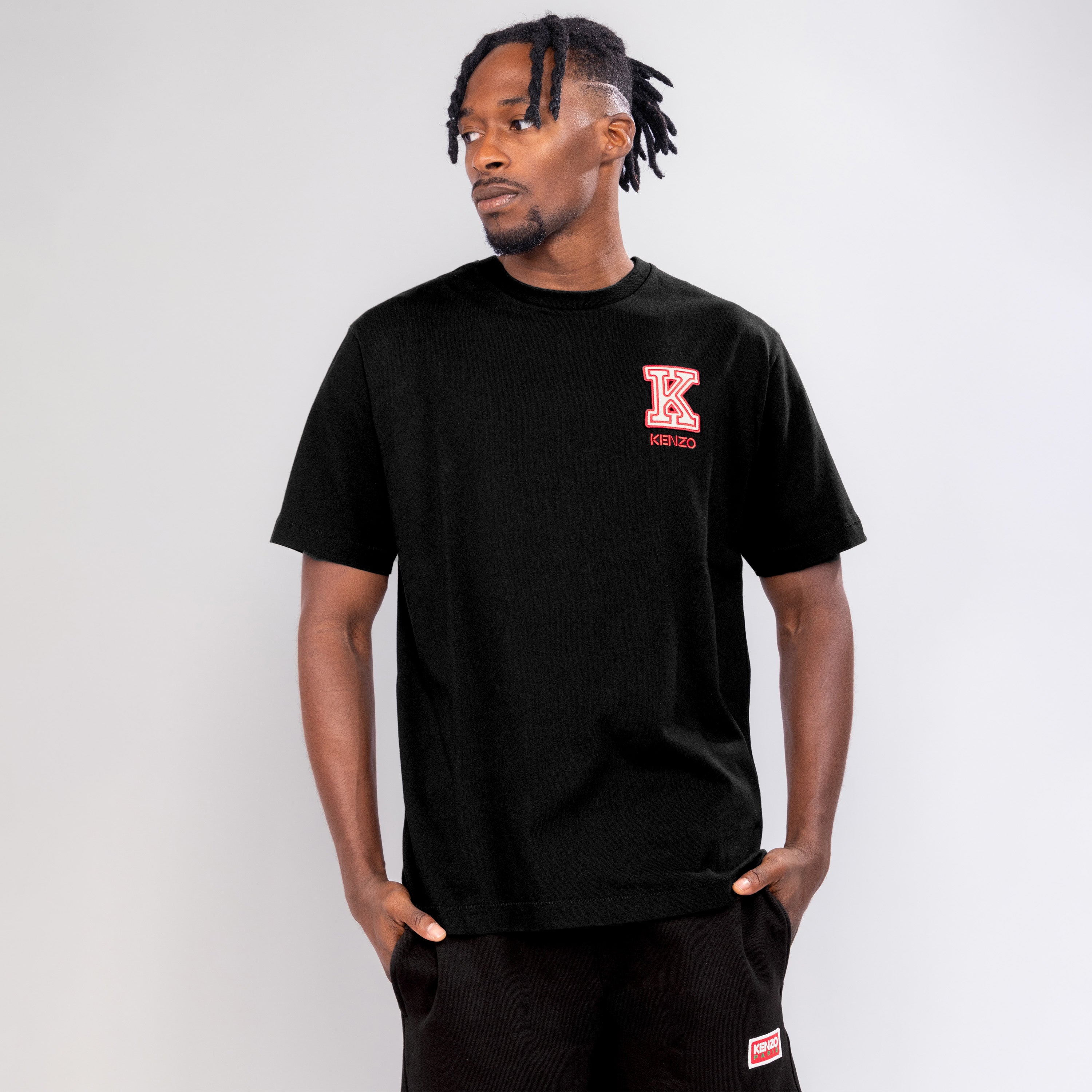 Camiseta Negra KENZO Embroidered K