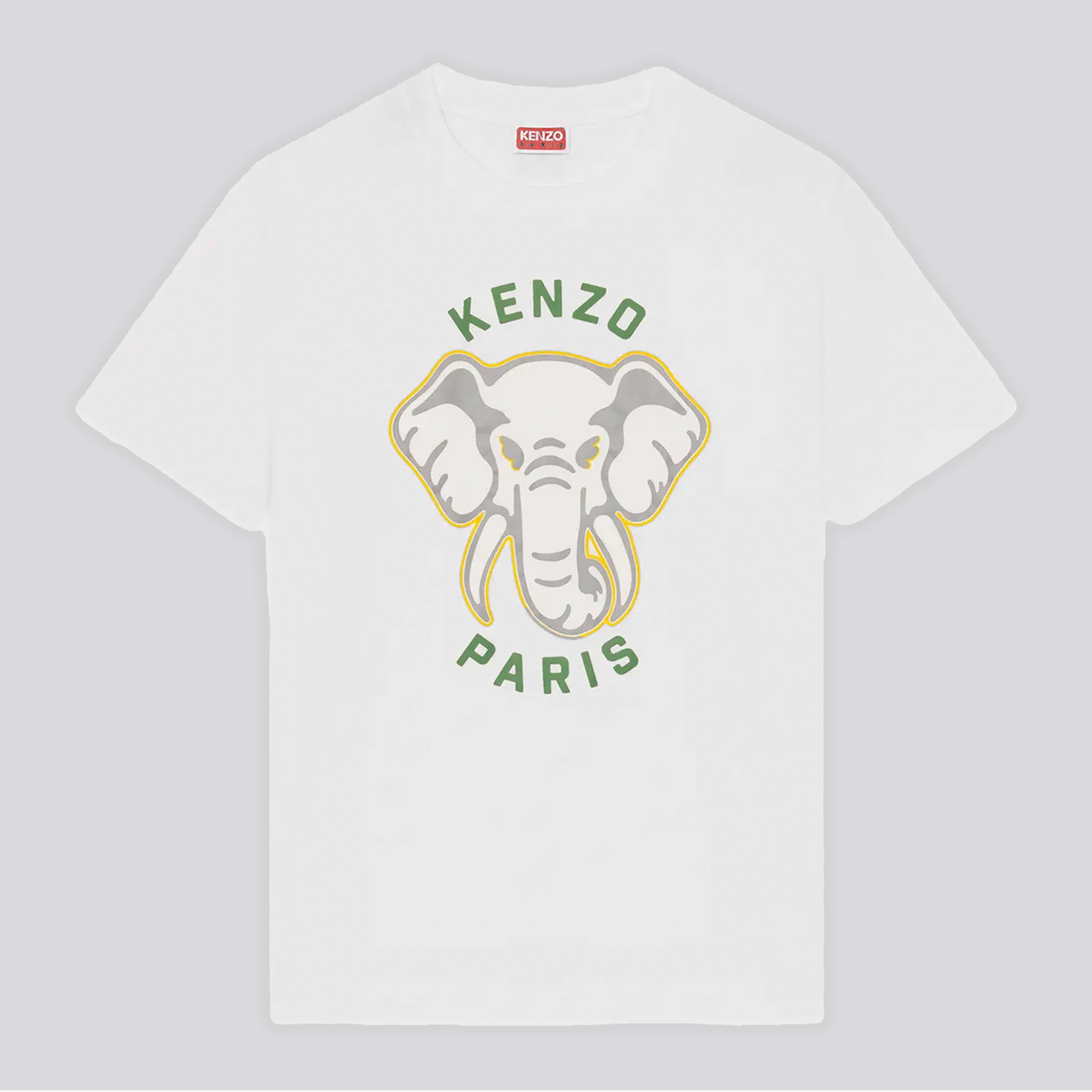 Camiseta Blanca KENZO Elephant Varsity Jungle