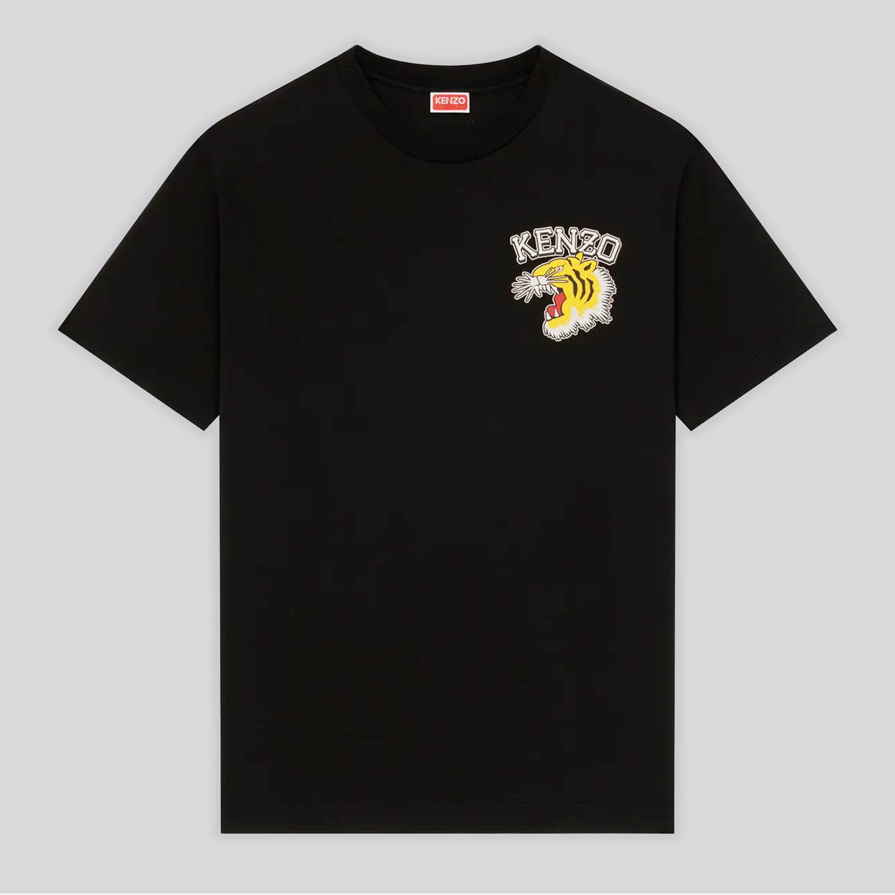 Camiseta Negra KENZO Varsity Tiger Logo