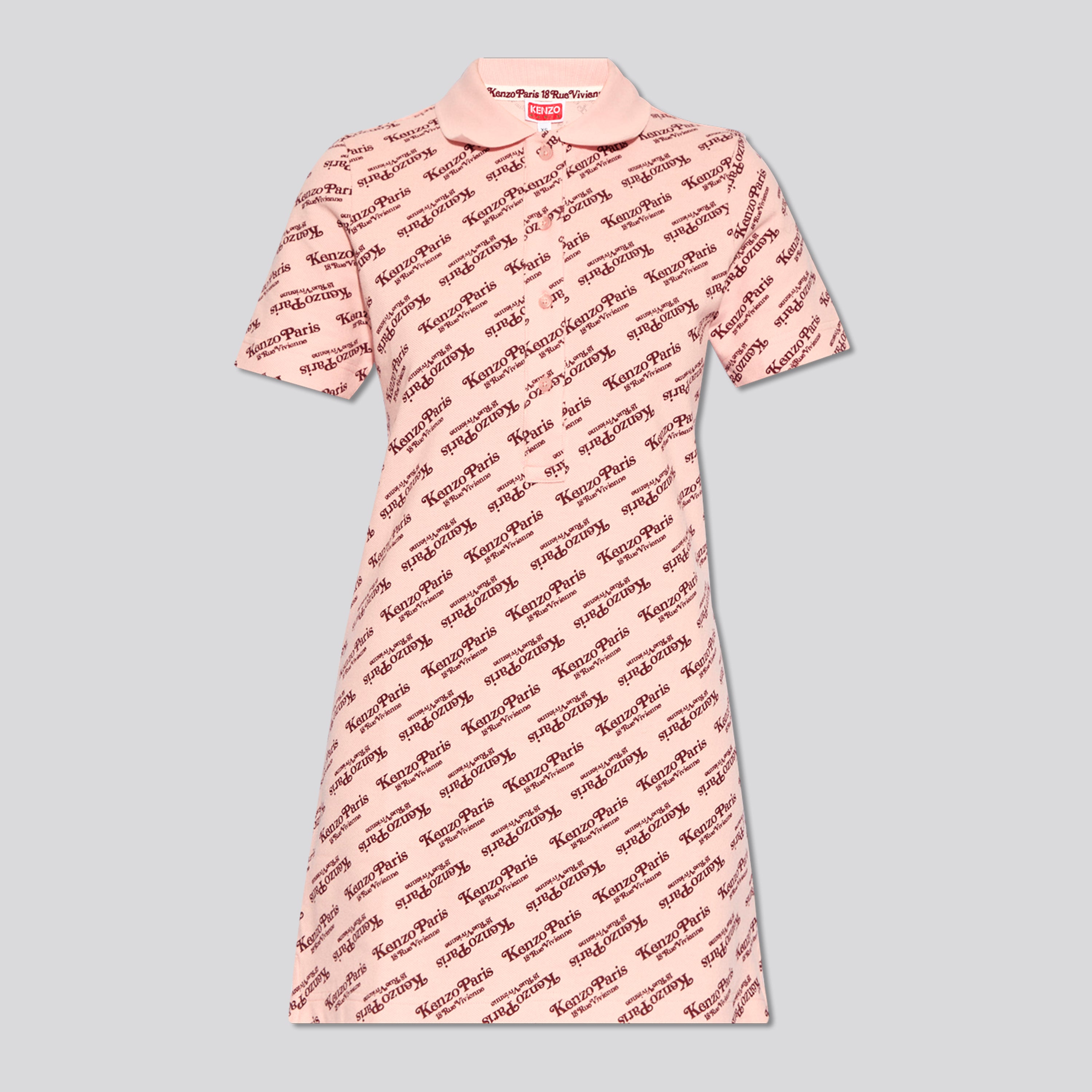 Vestido Rosado KENZO Paris Multilogo