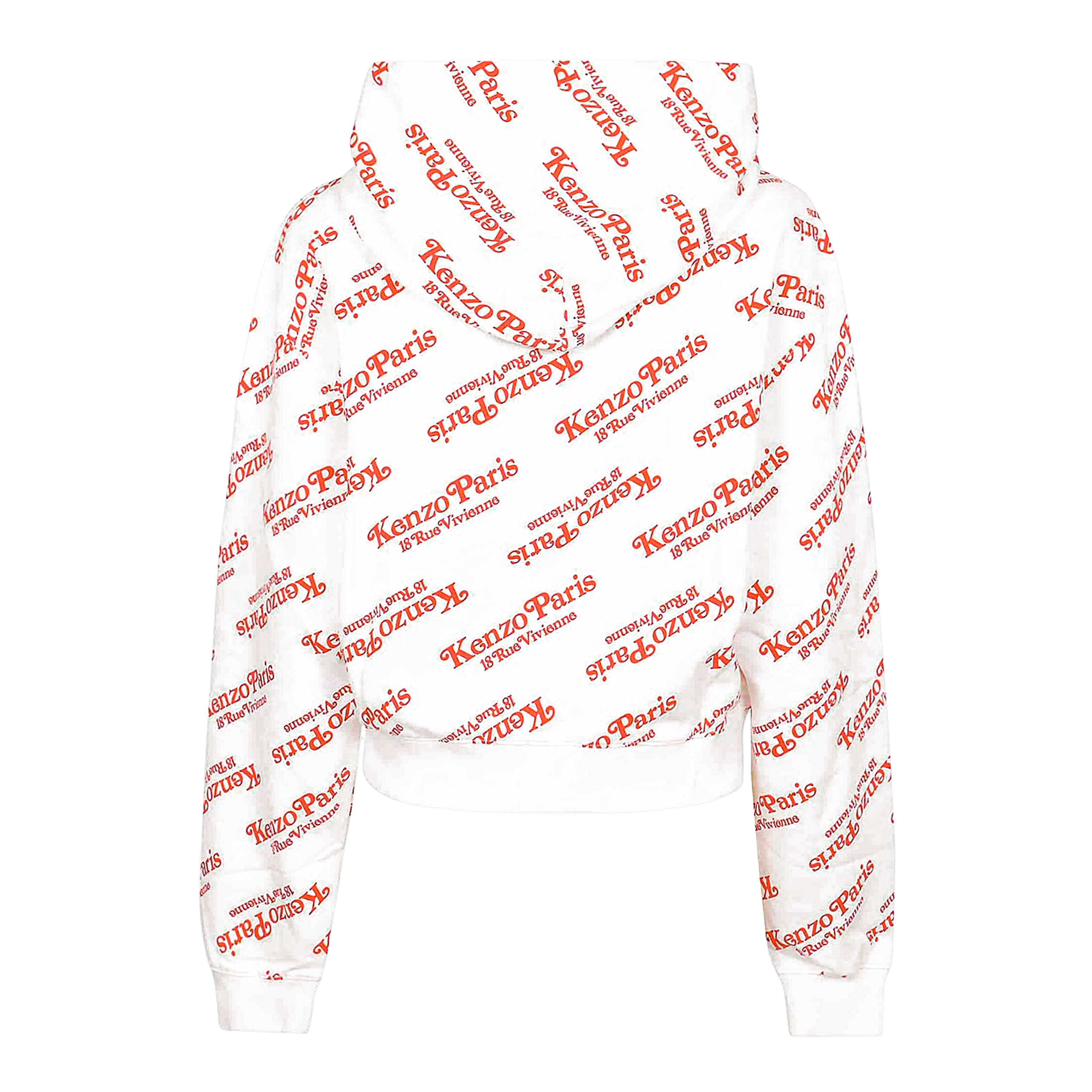 Buzo Tipo Hoodie Blanco Kenzo Paris Multilogo