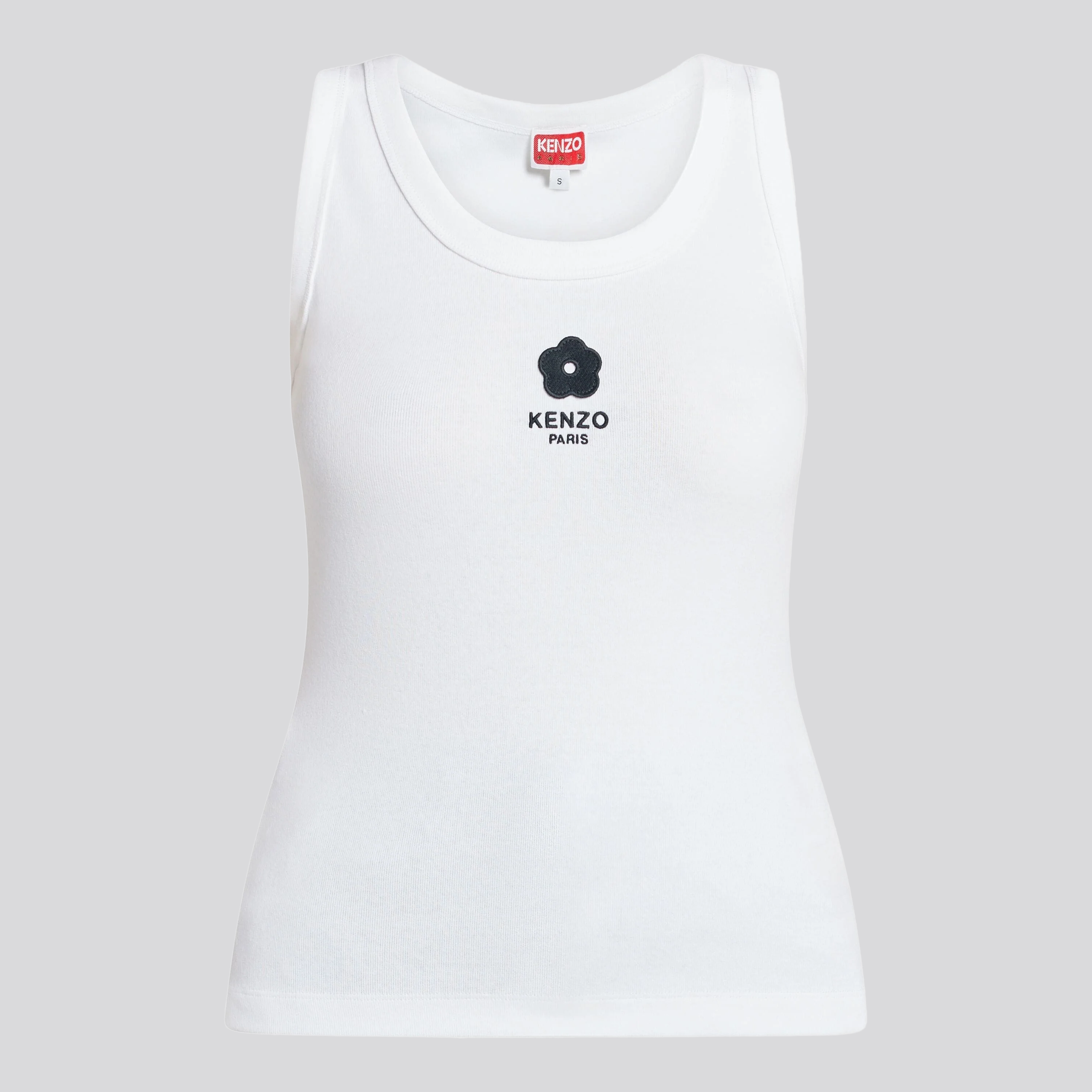 Top Blanco Kenzo Logo Flower