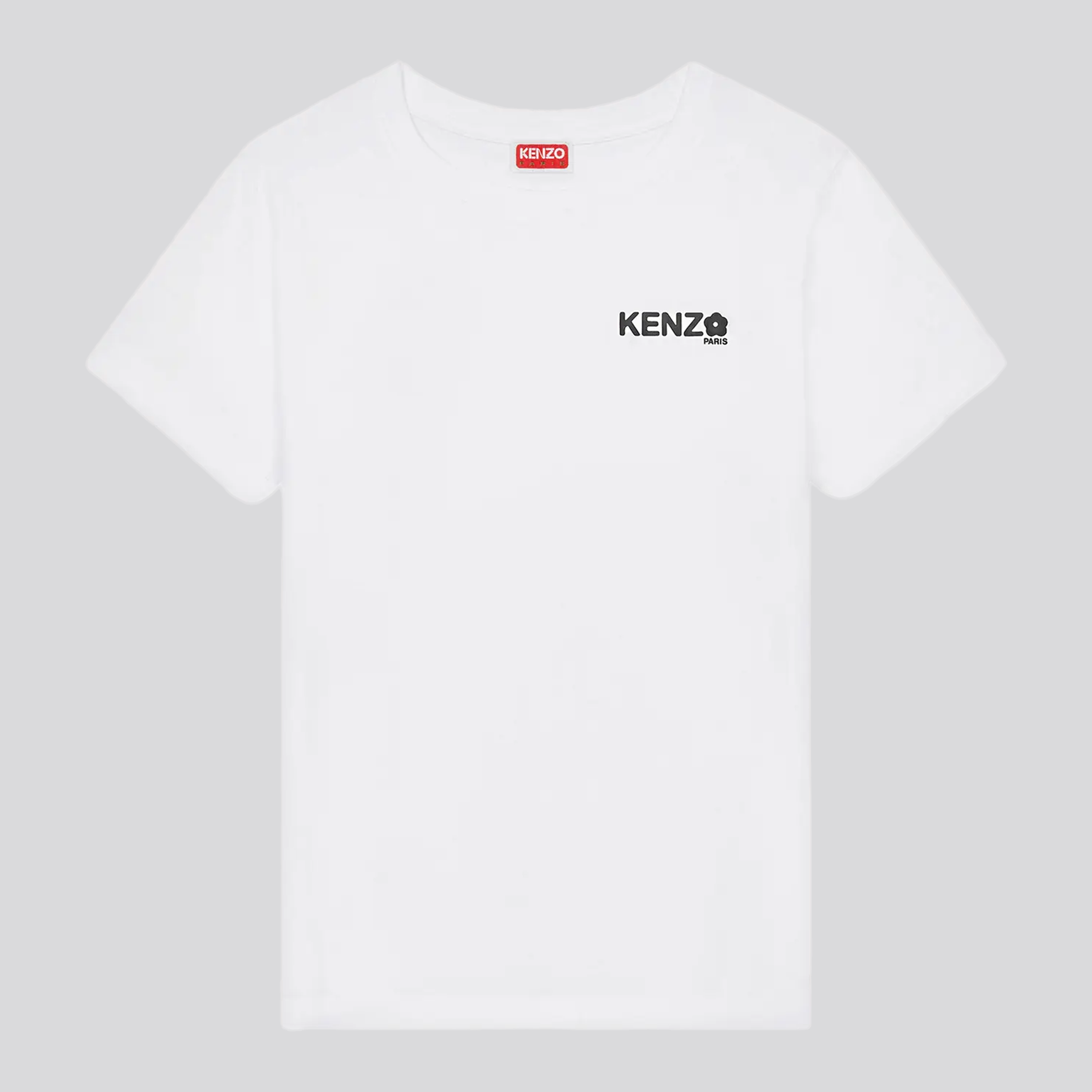 Camiseta Blanca Kenzo Logo Flower