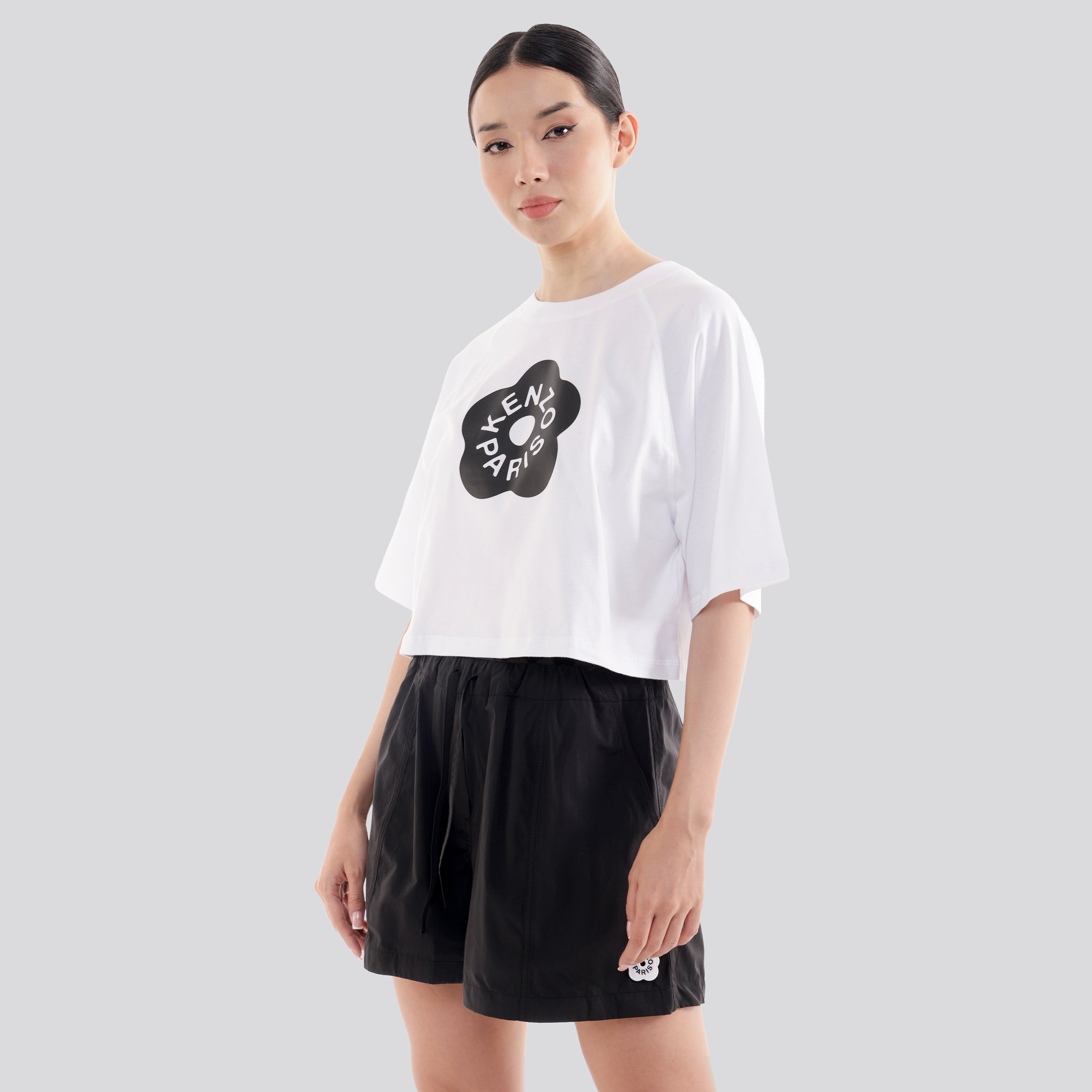 Short Negro Kenzo Flower