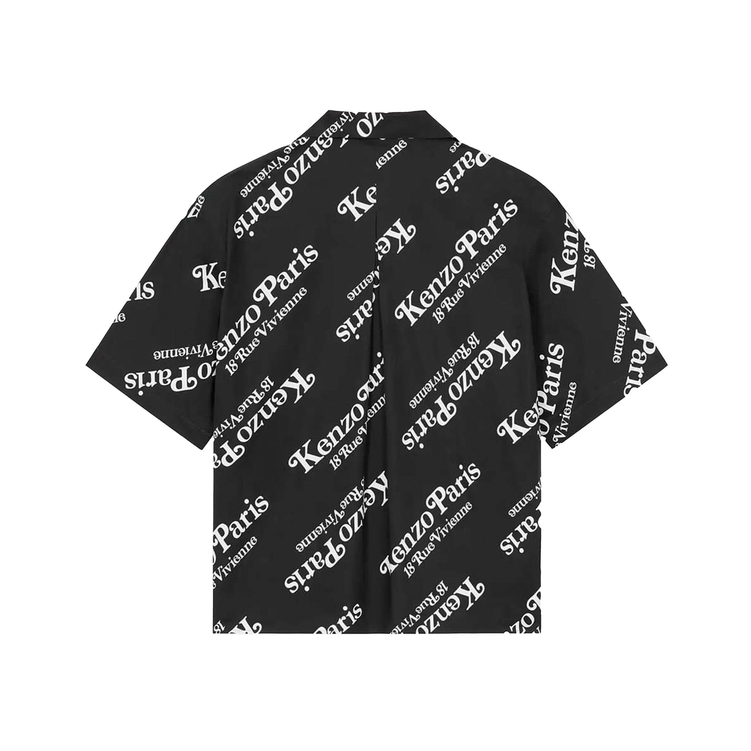Camisa Negra KENZO Paris Multilogo