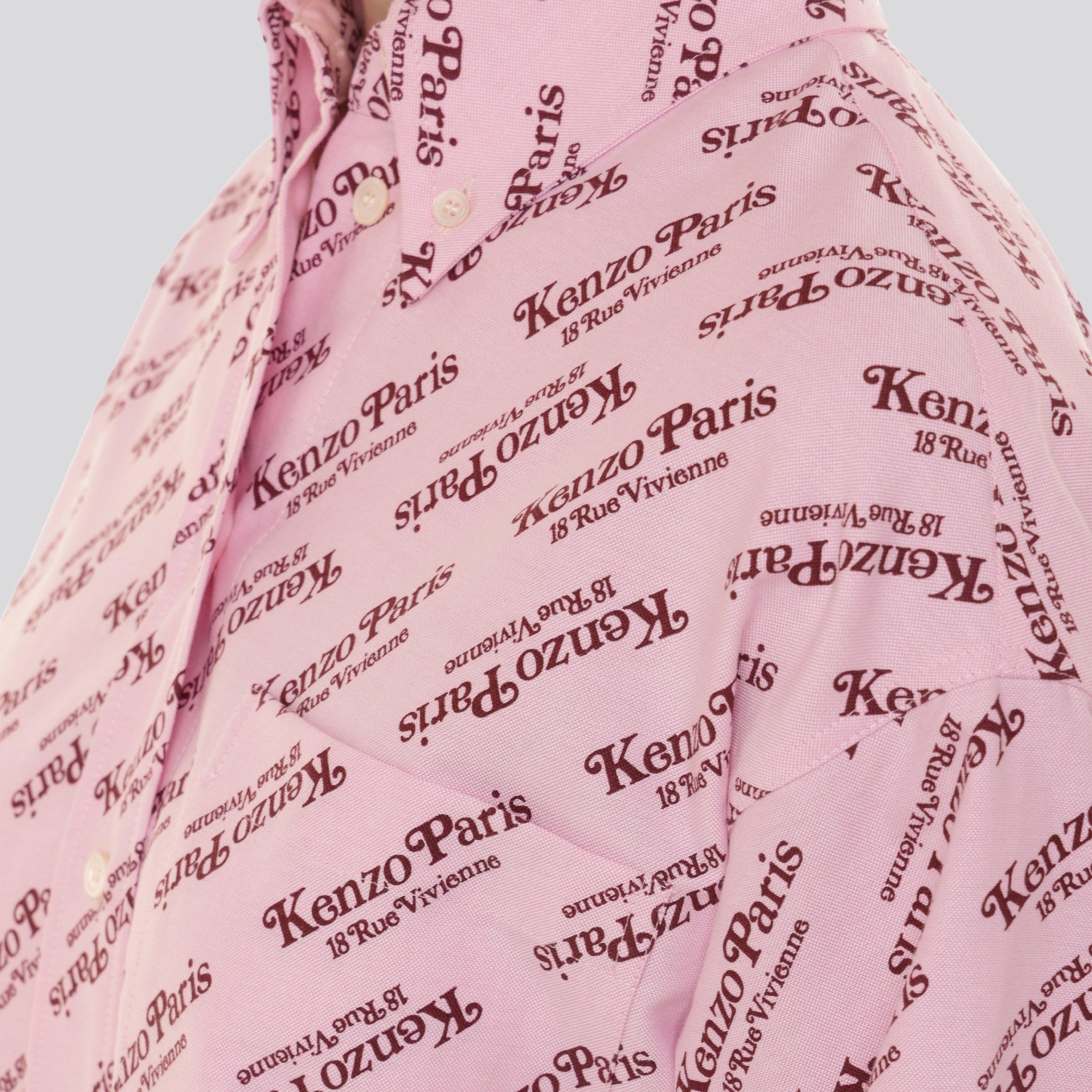 Vestido Rosado Kenzo Multilogo