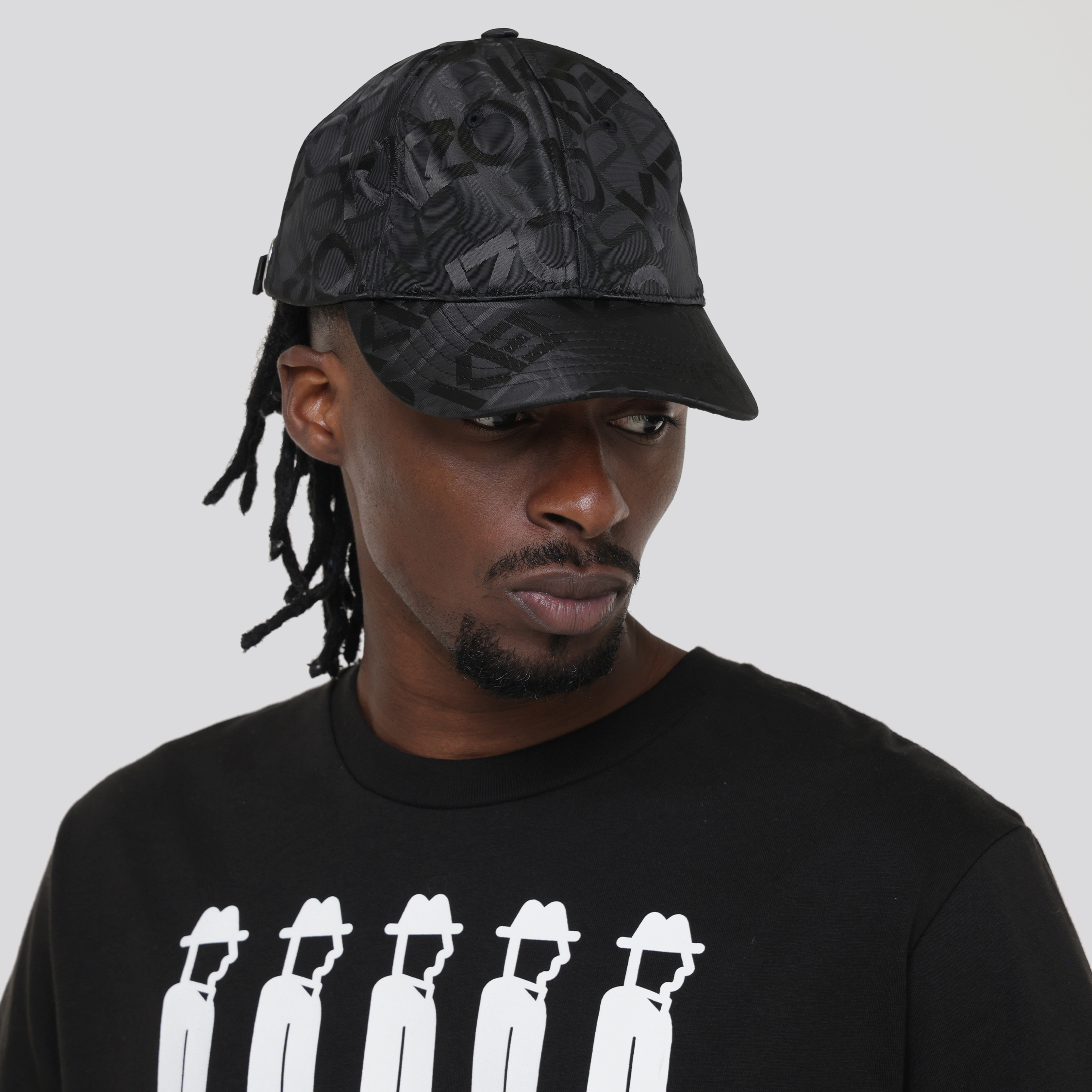 Gorra Negra Kenzo Logos