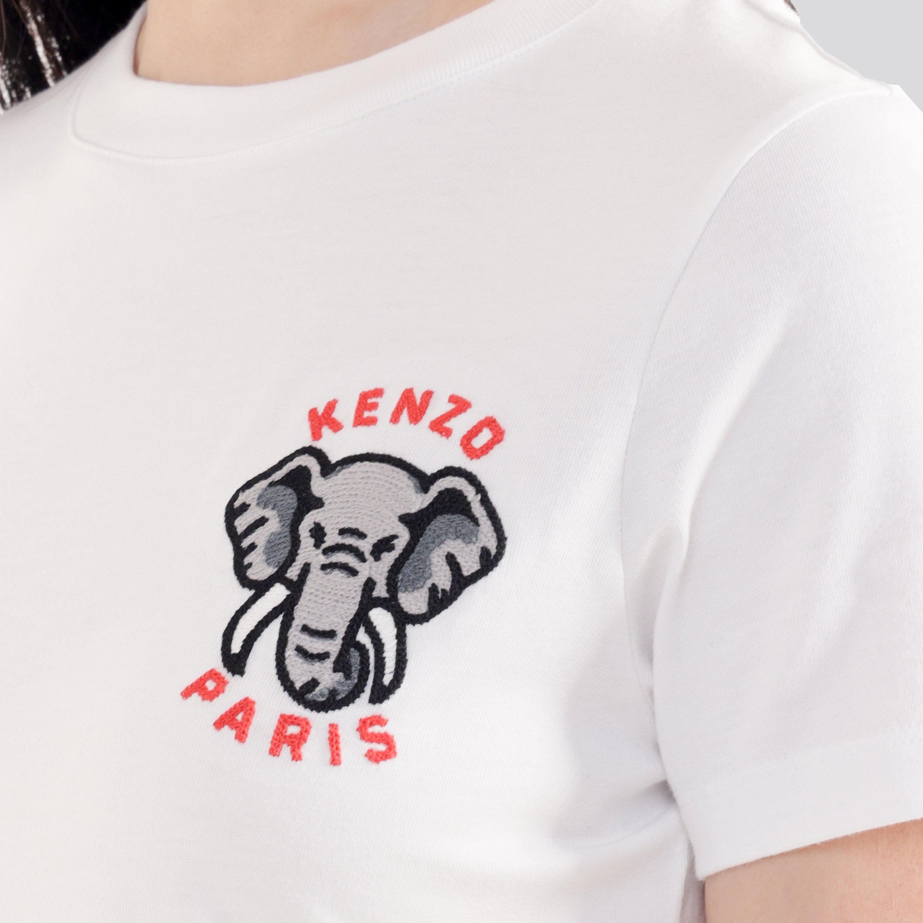 Camiseta Blanca Kenzo Elephant