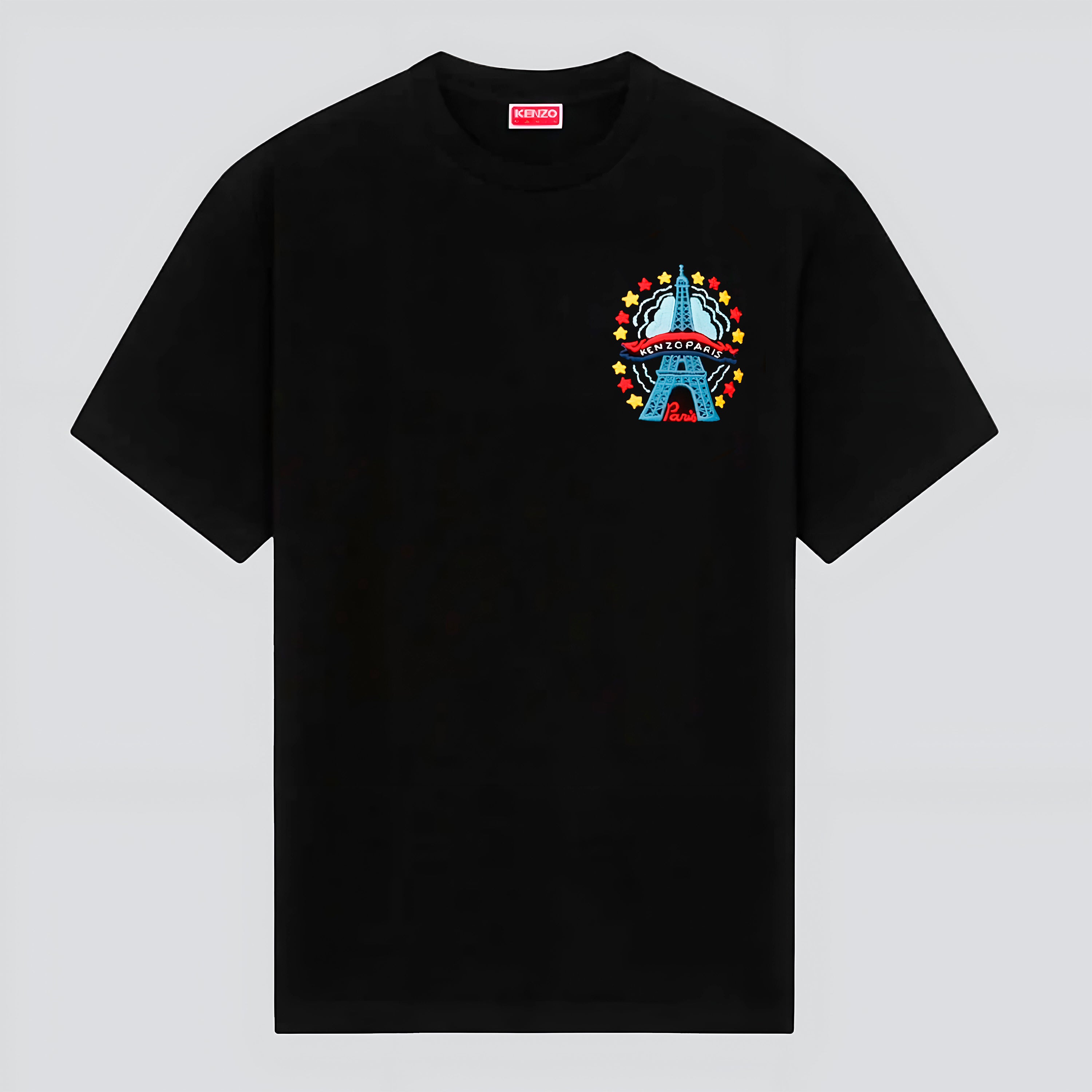 Camiseta Negra KENZO Eiffel Tower