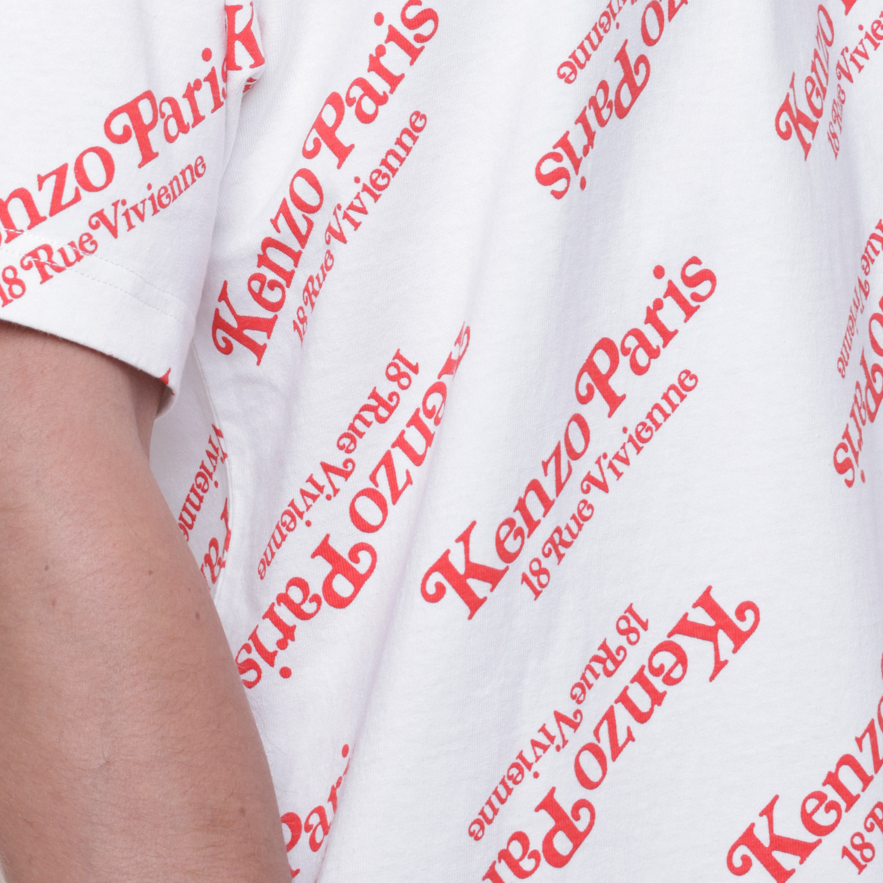 Camiseta Blanca Kenzo Paris Multilogo
