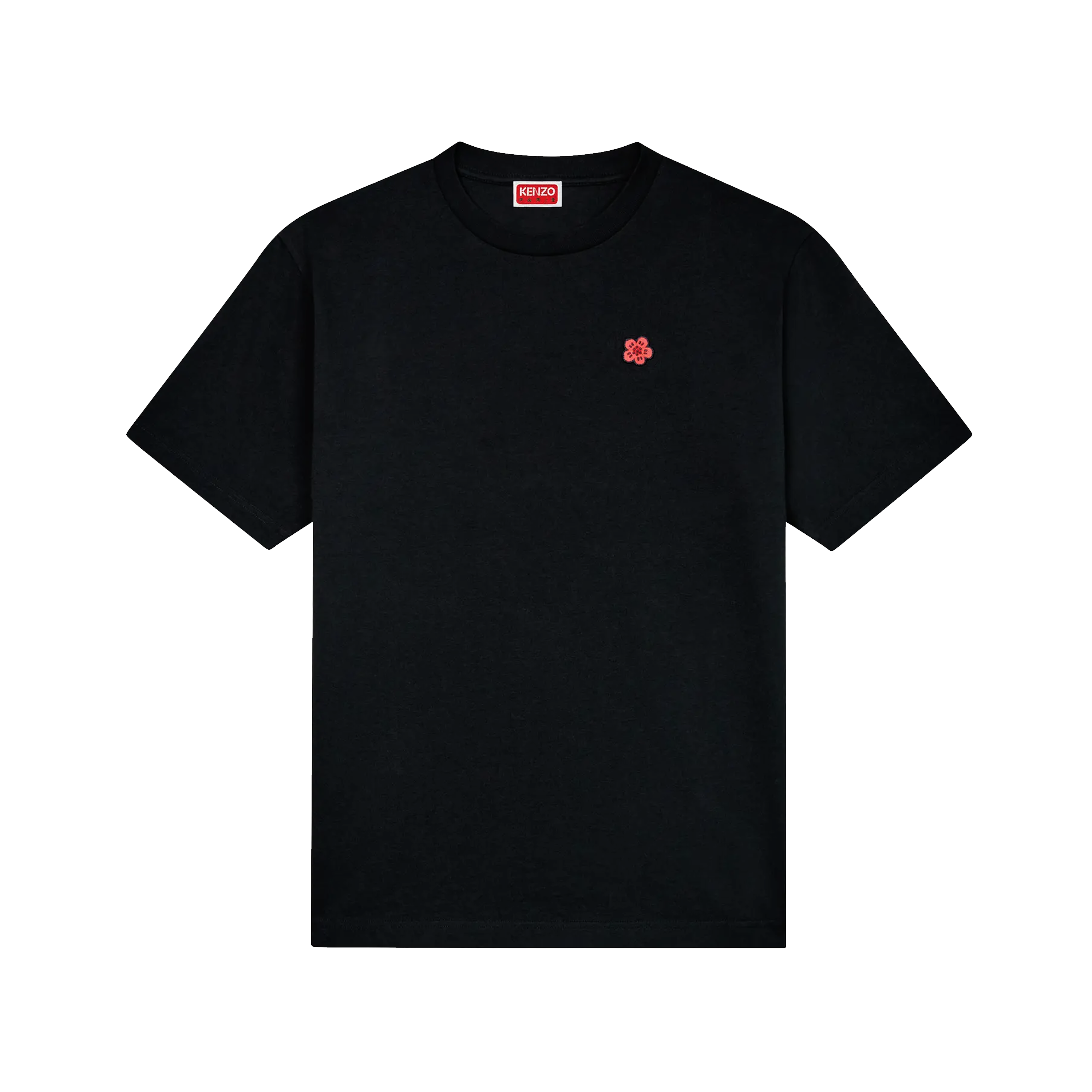 Camiseta Negra Kenzo Flower Logo