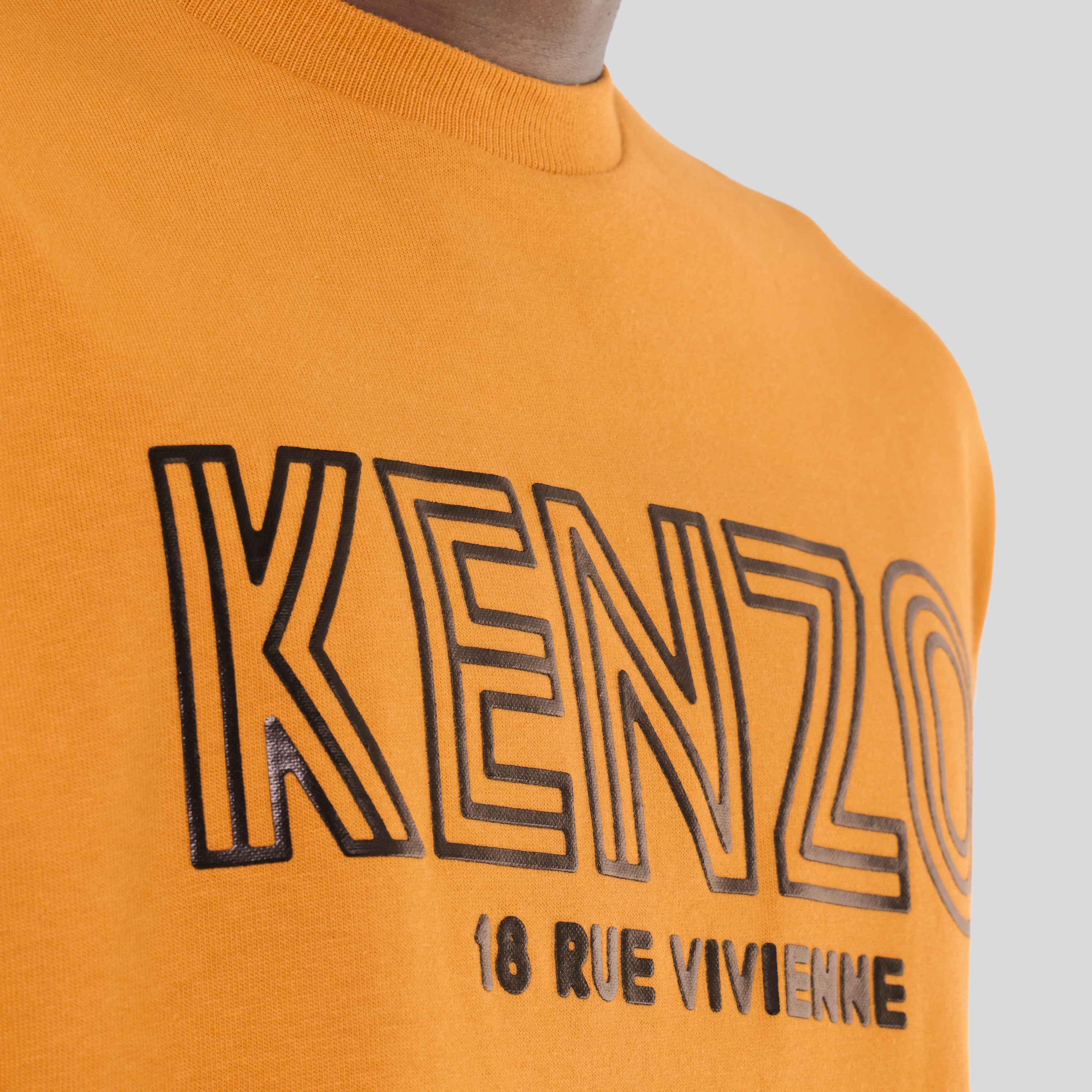 Camiseta Amarillo Kenzo Logo Tape