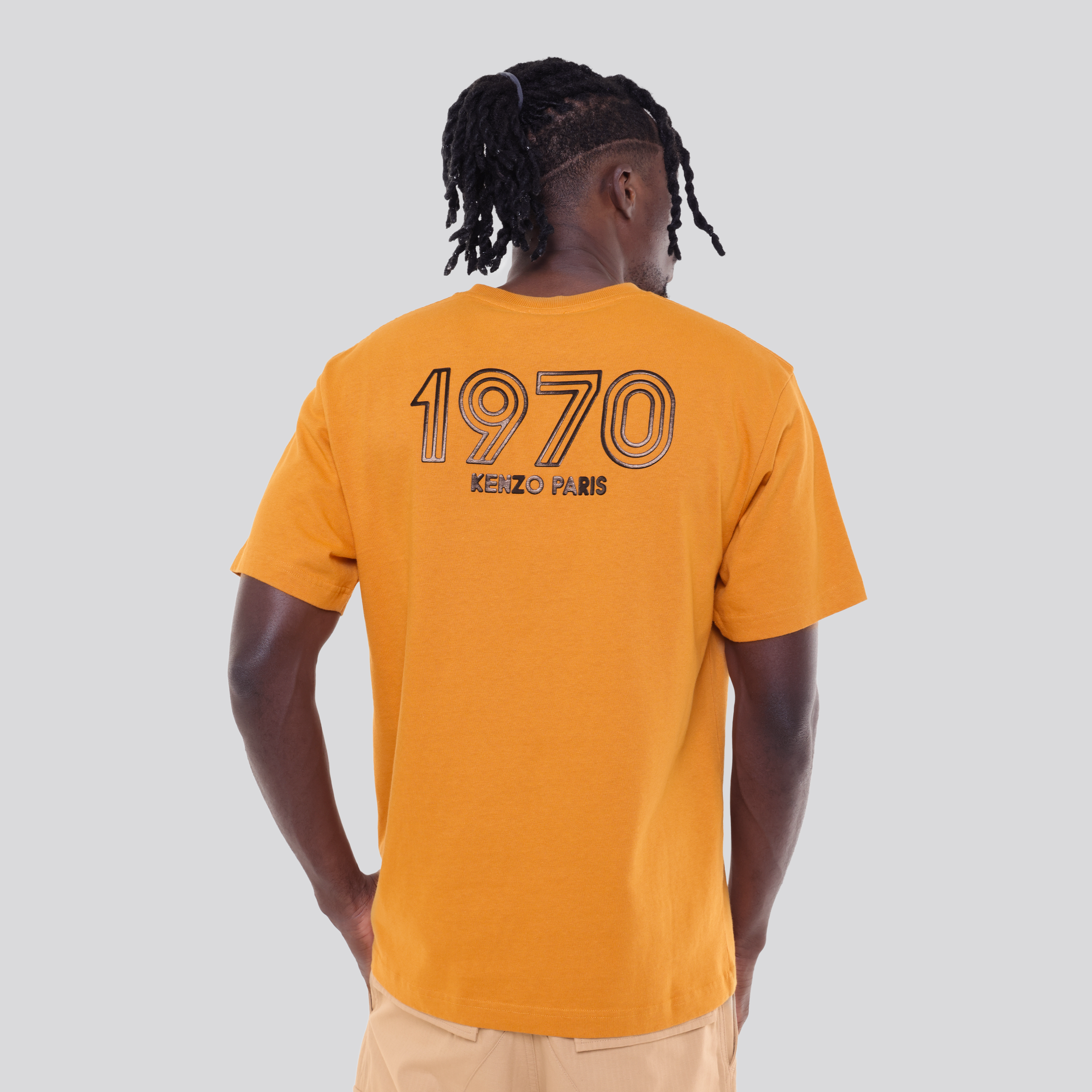 Camiseta Amarillo Kenzo Logo Tape