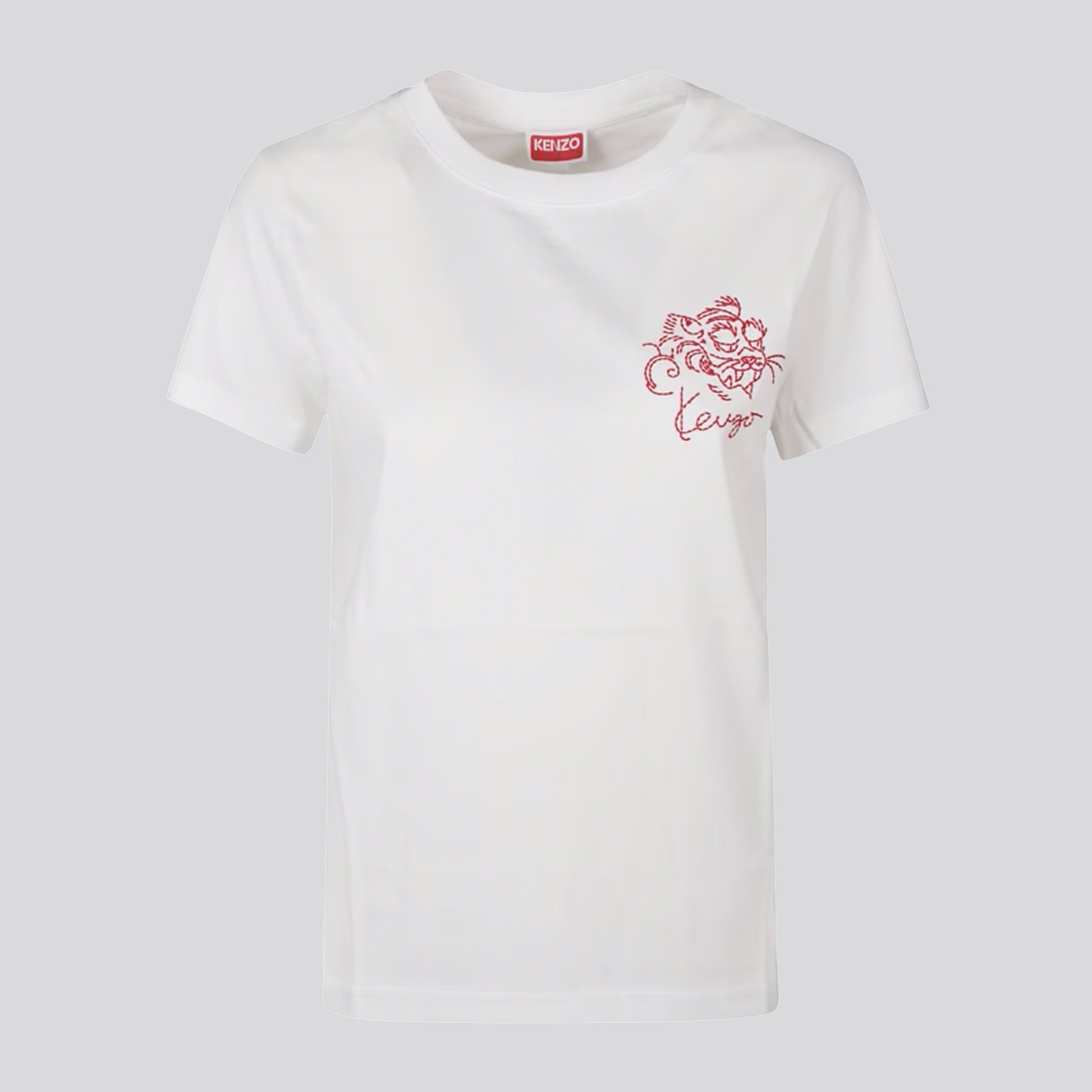 Camiseta Blanca Kenzo Star Tiger