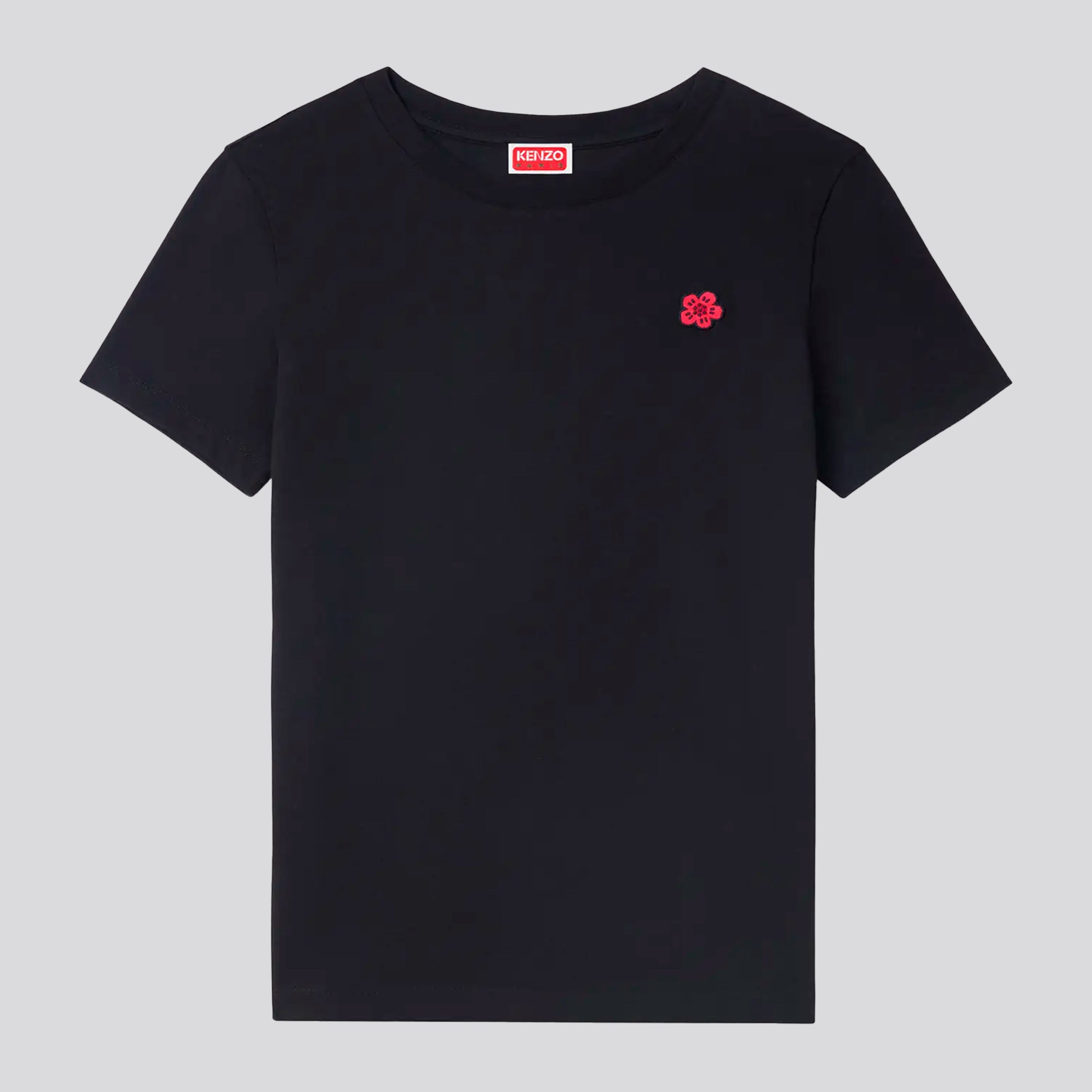 Camiseta Negra Kenzo Flower Patch