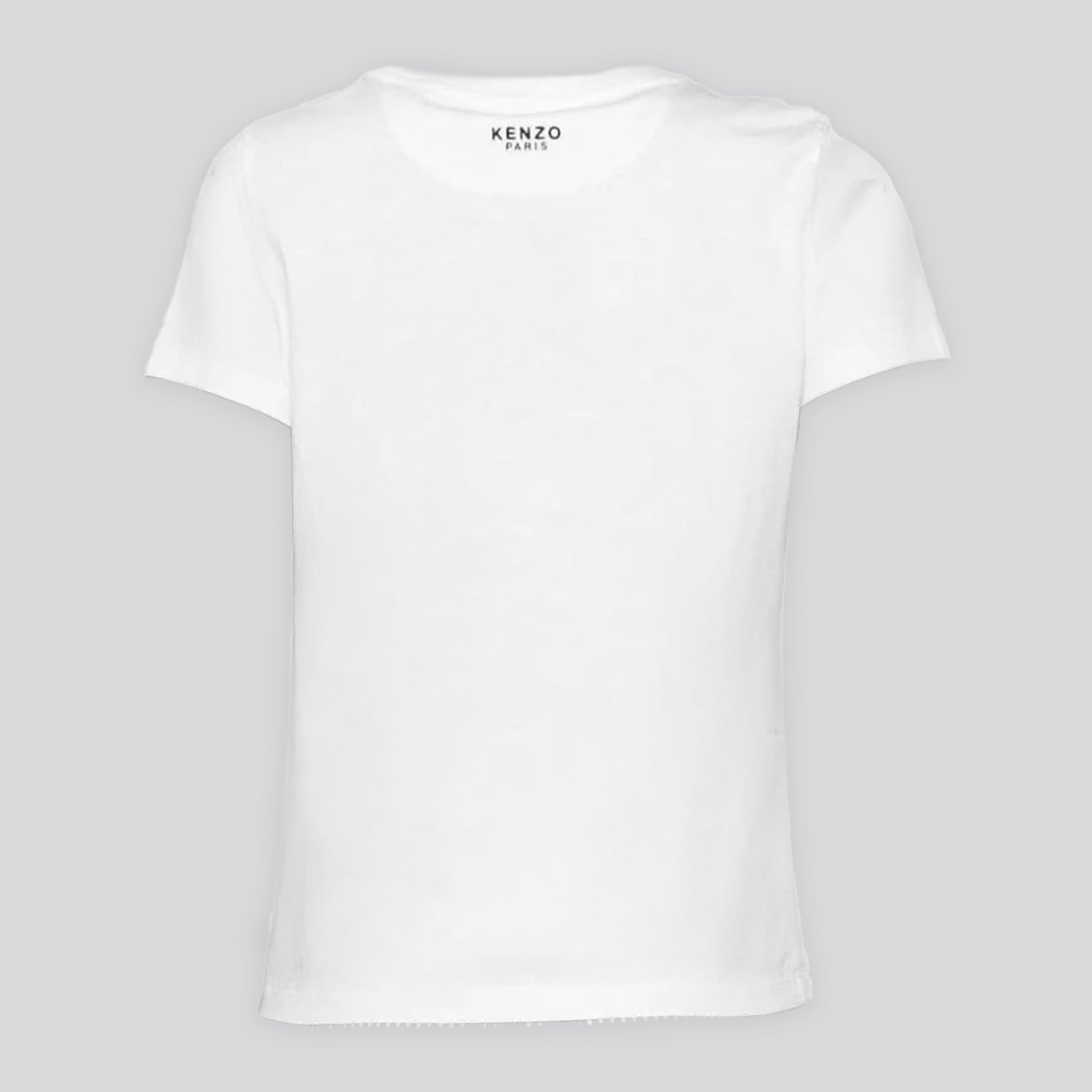 Camiseta Blanca Kenzo Flower Patch