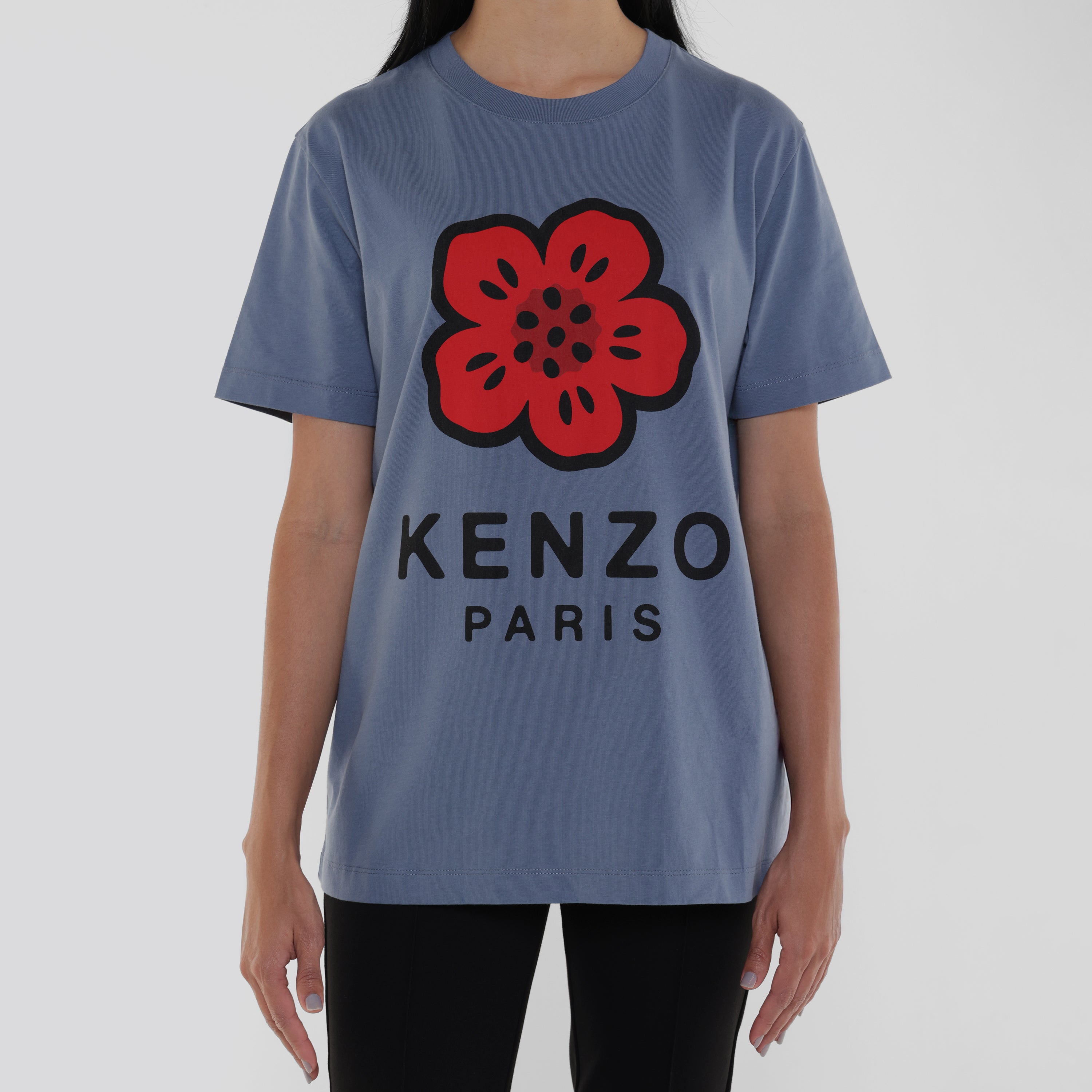Camiseta Azul Kenzo Boke Flower