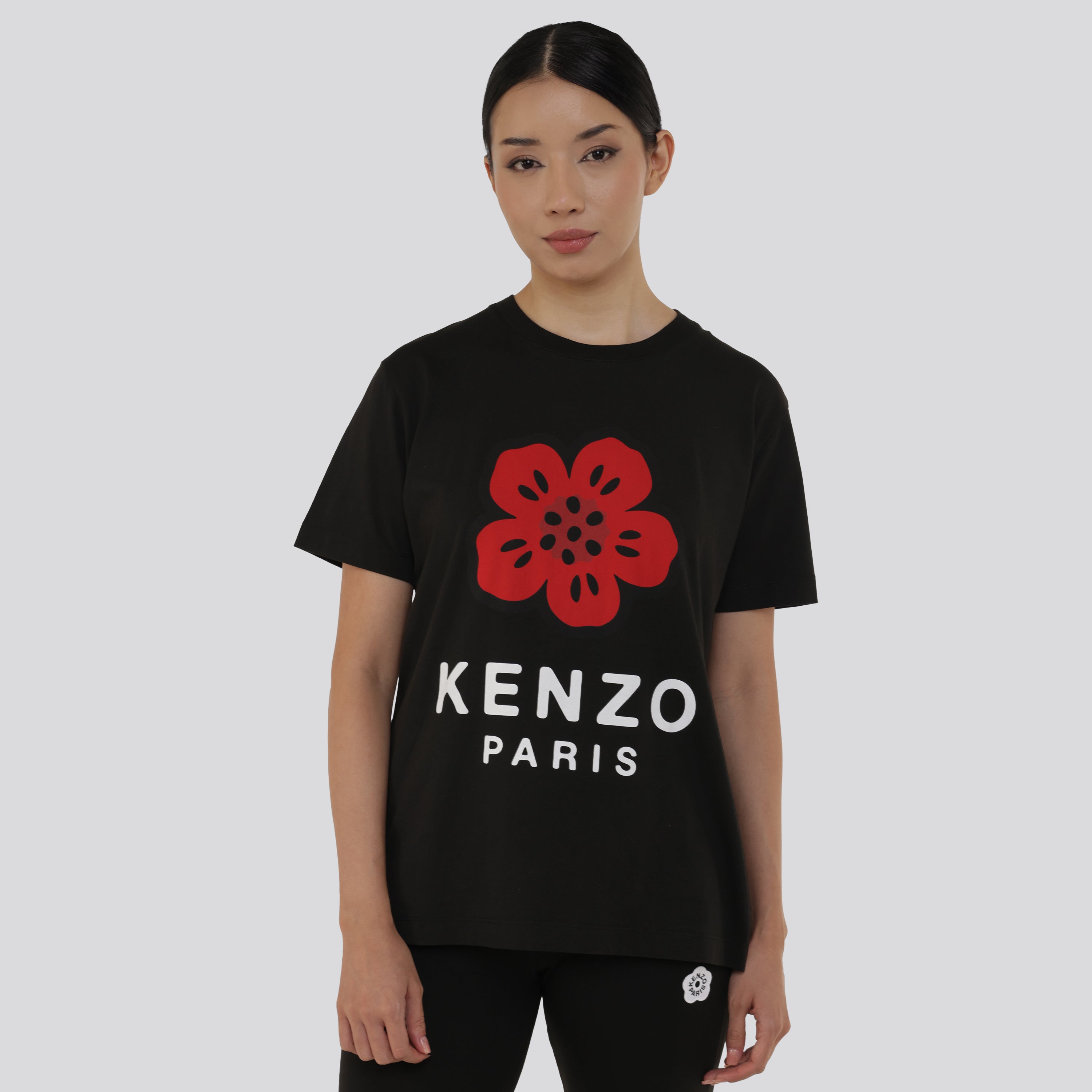 Camiseta Negra Kenzo Boke Flower