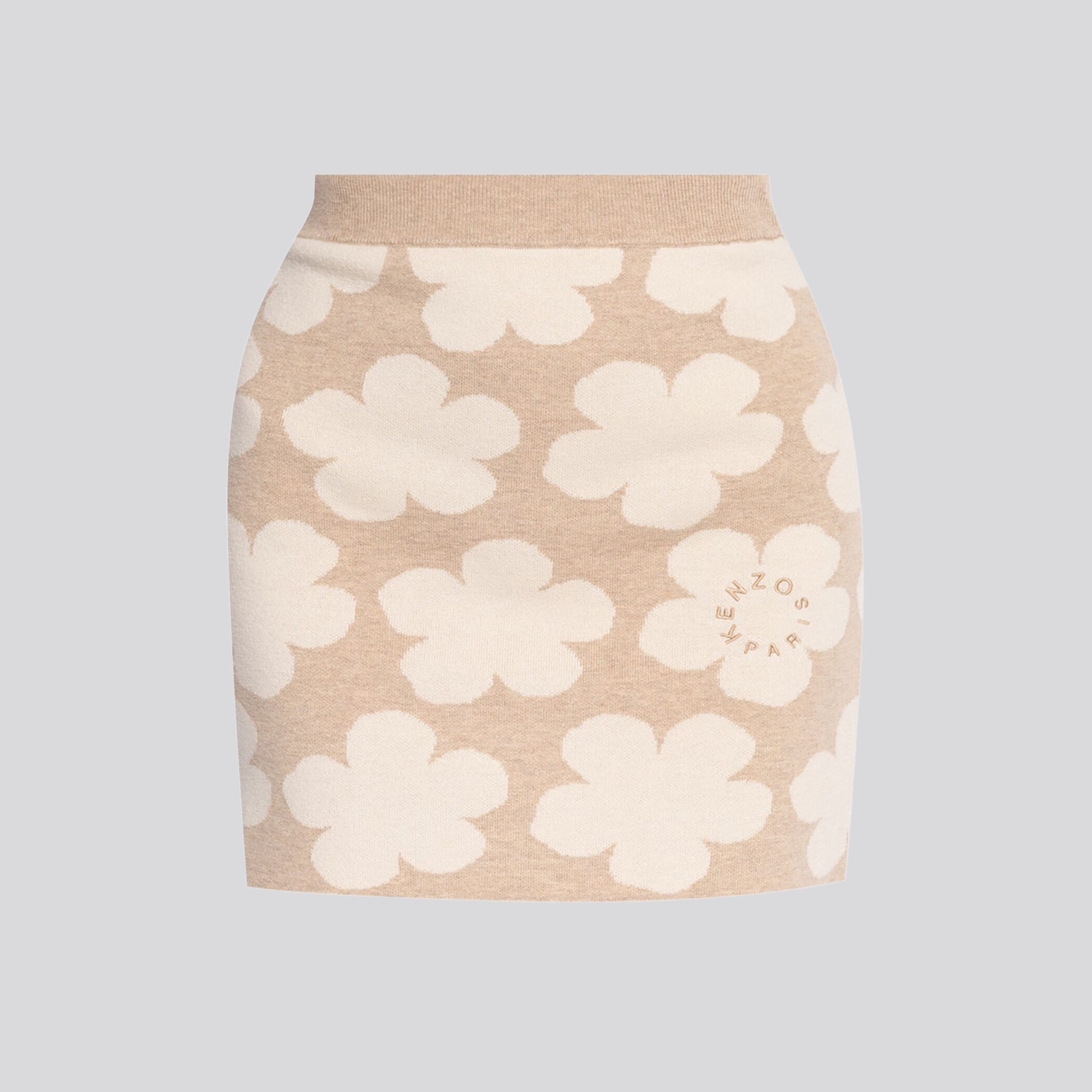 Falda Beige Kenzo Multi Flowers