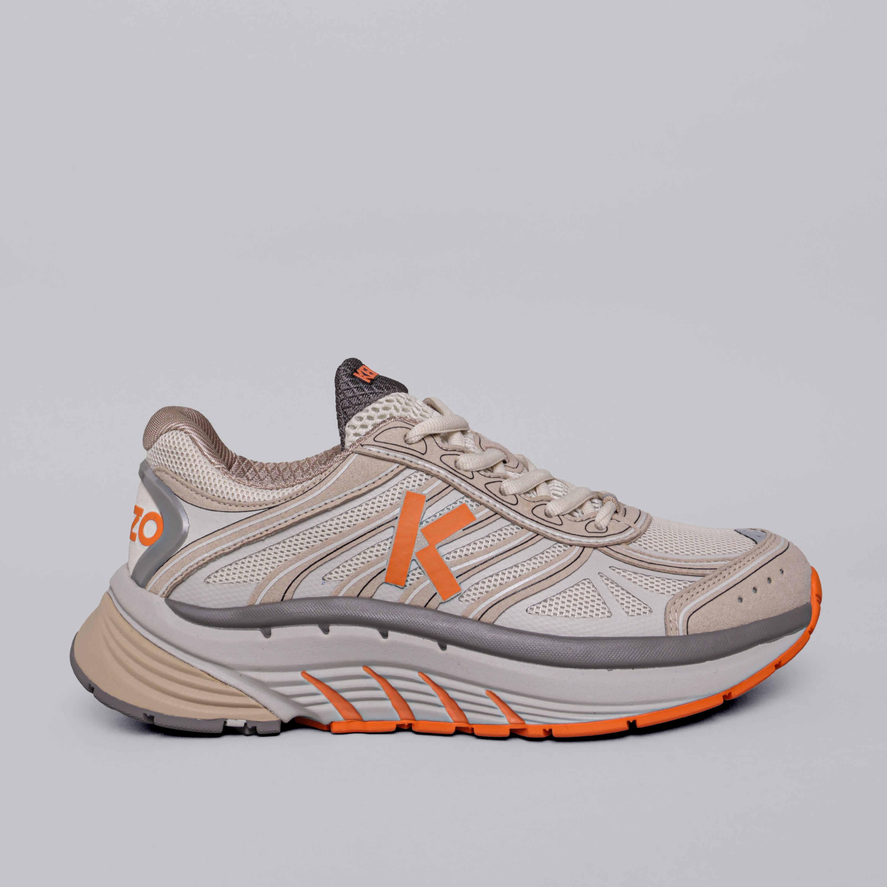 Sneakers Beige Kenzo Naranja Runner