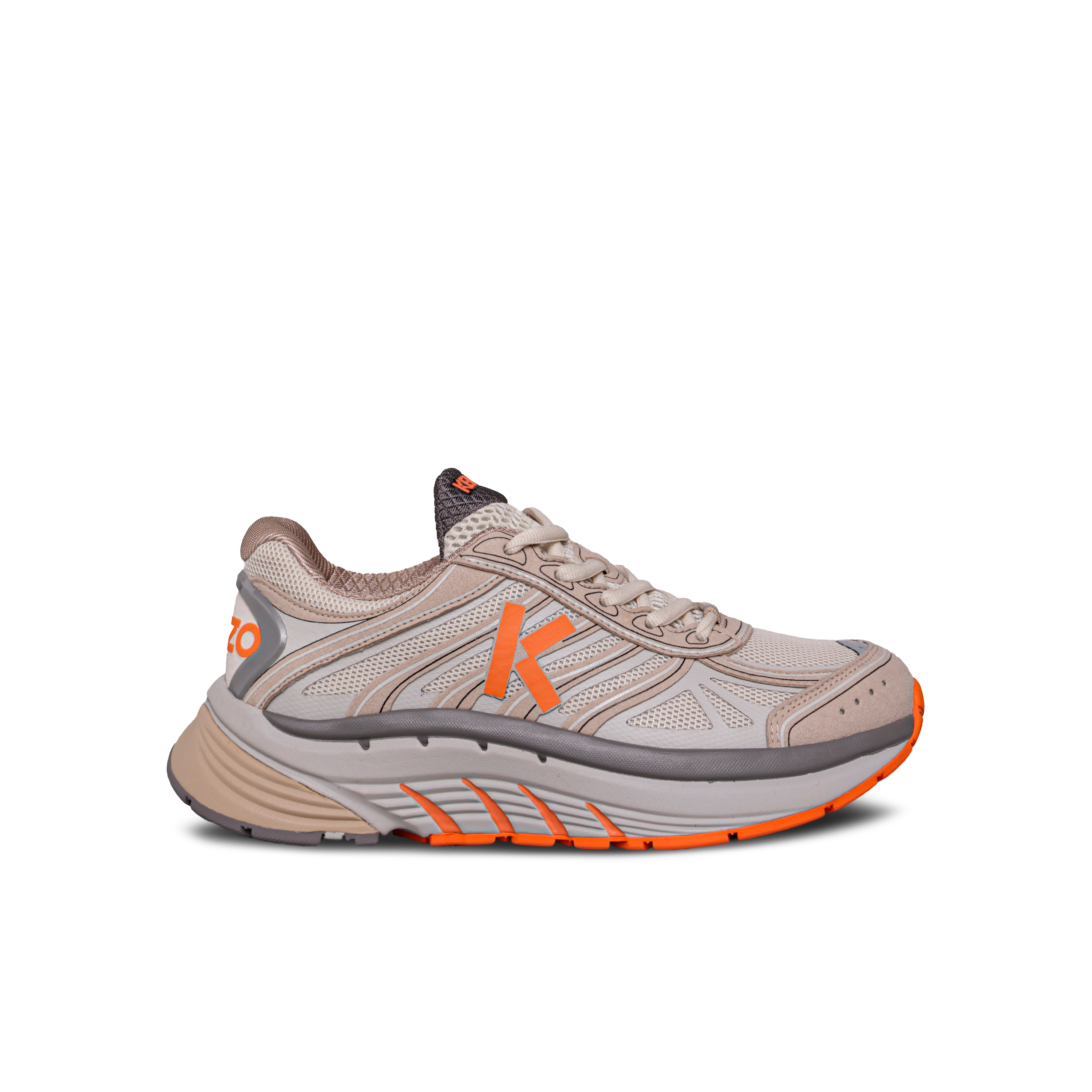 Sneakers Beige Kenzo Naranja Runner