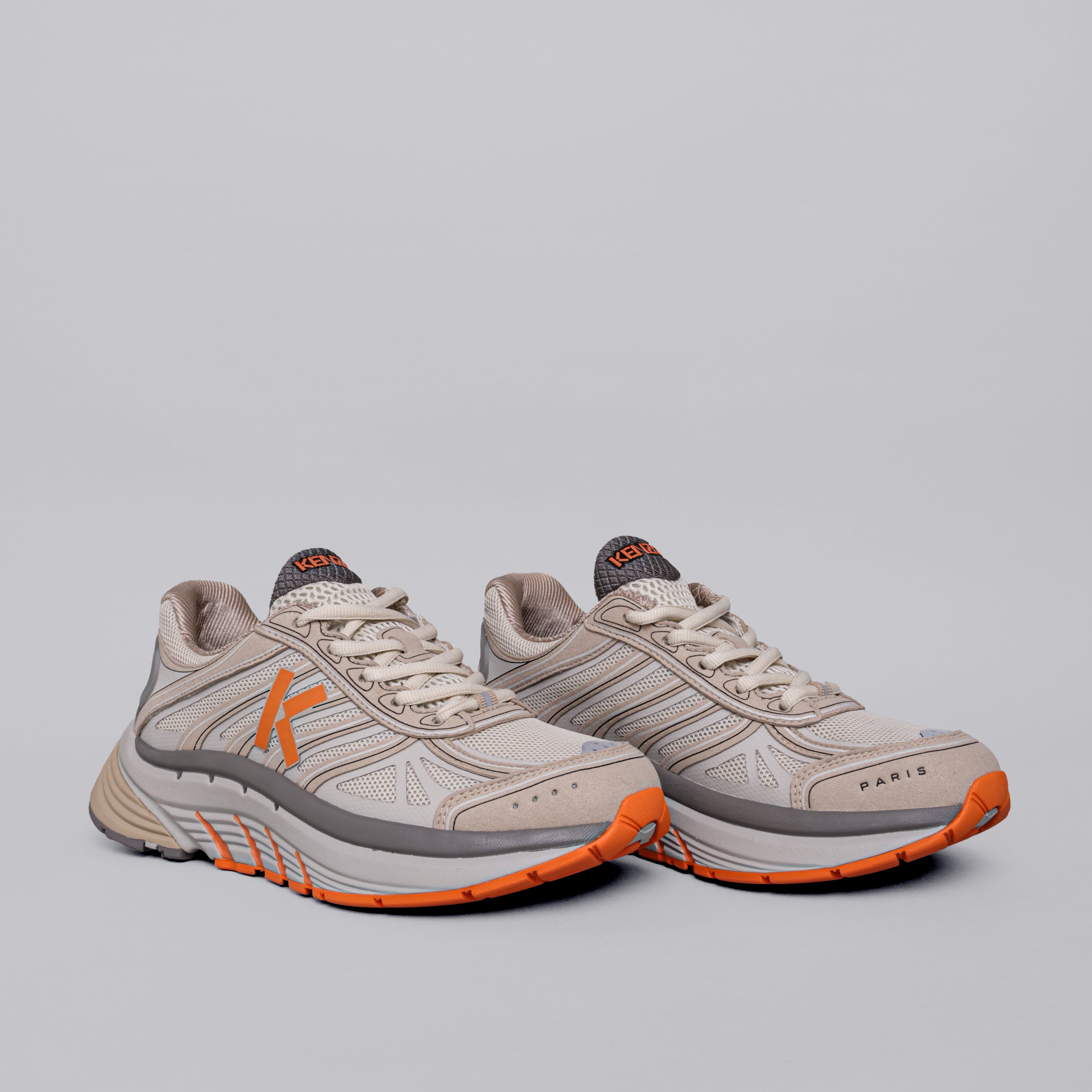 Sneakers Beige Kenzo Naranja Runner