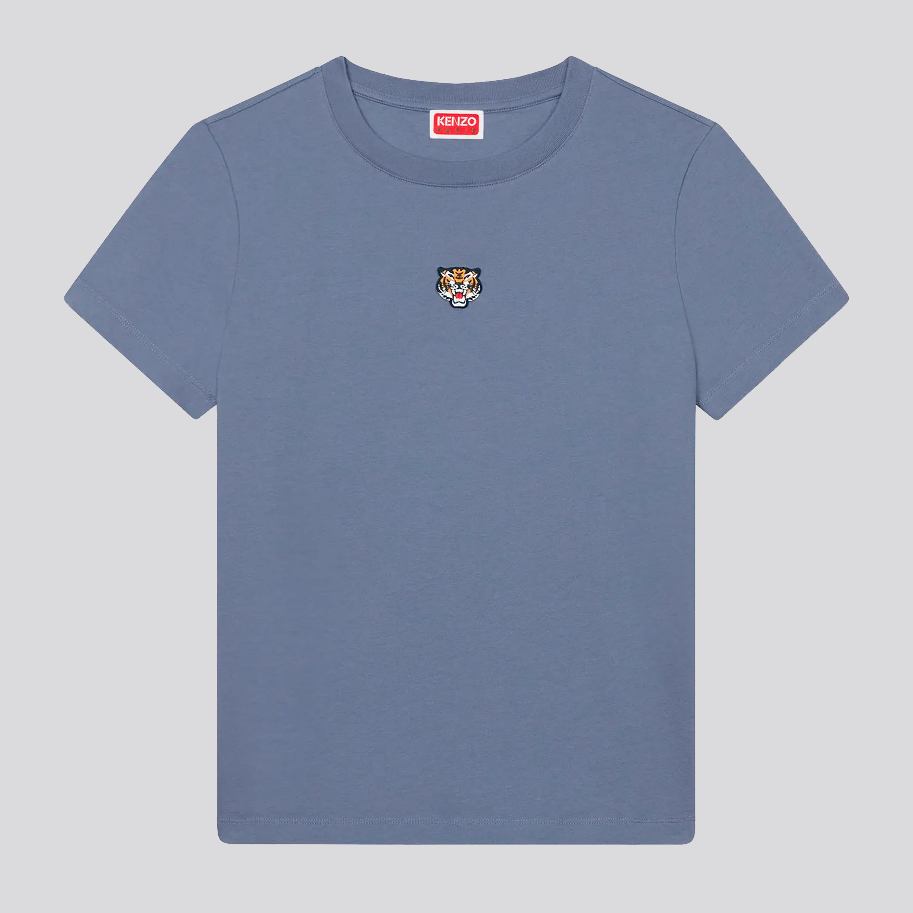 Camiseta Azul Kenzo Tiger Patch