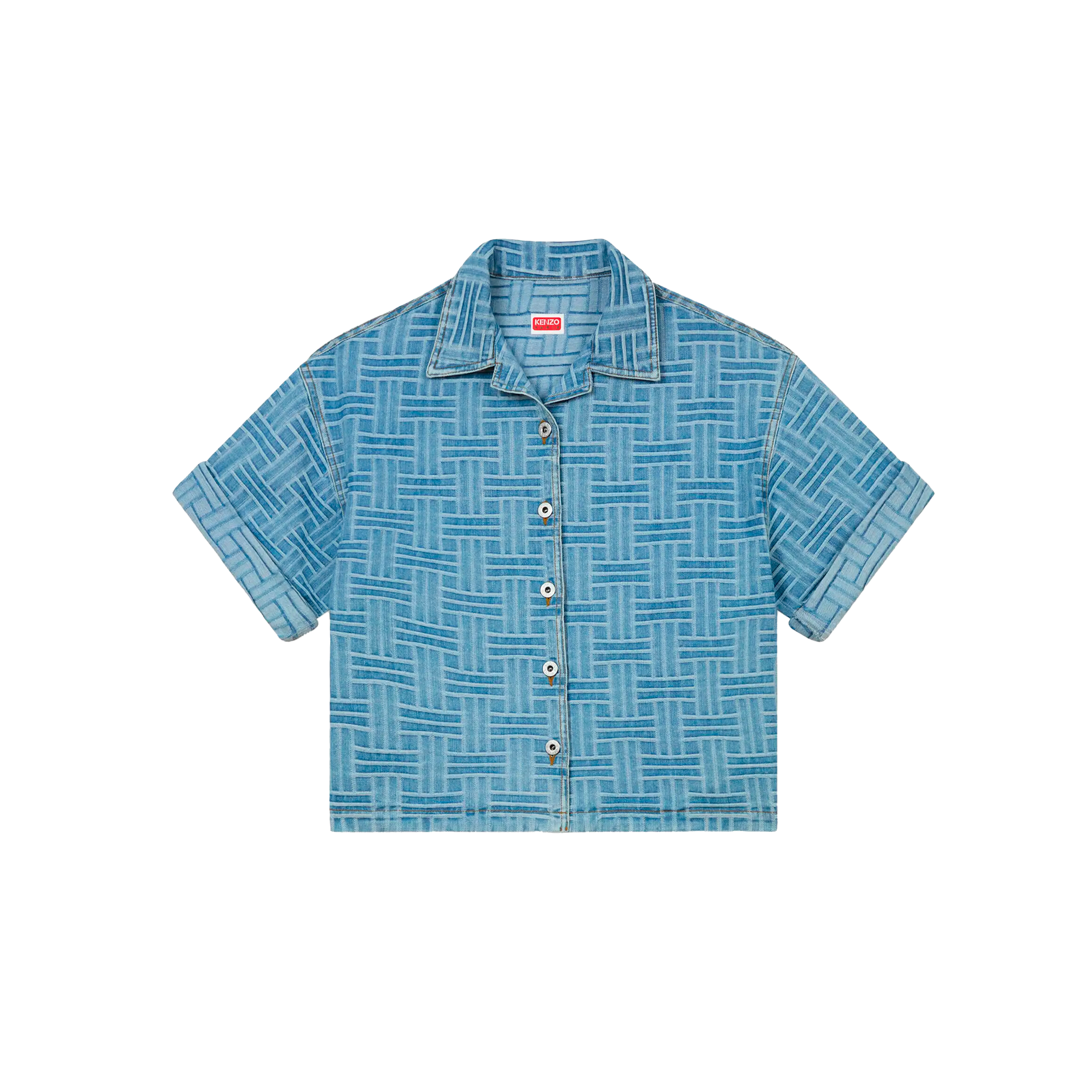 Camisa Denim Kenzo Weave