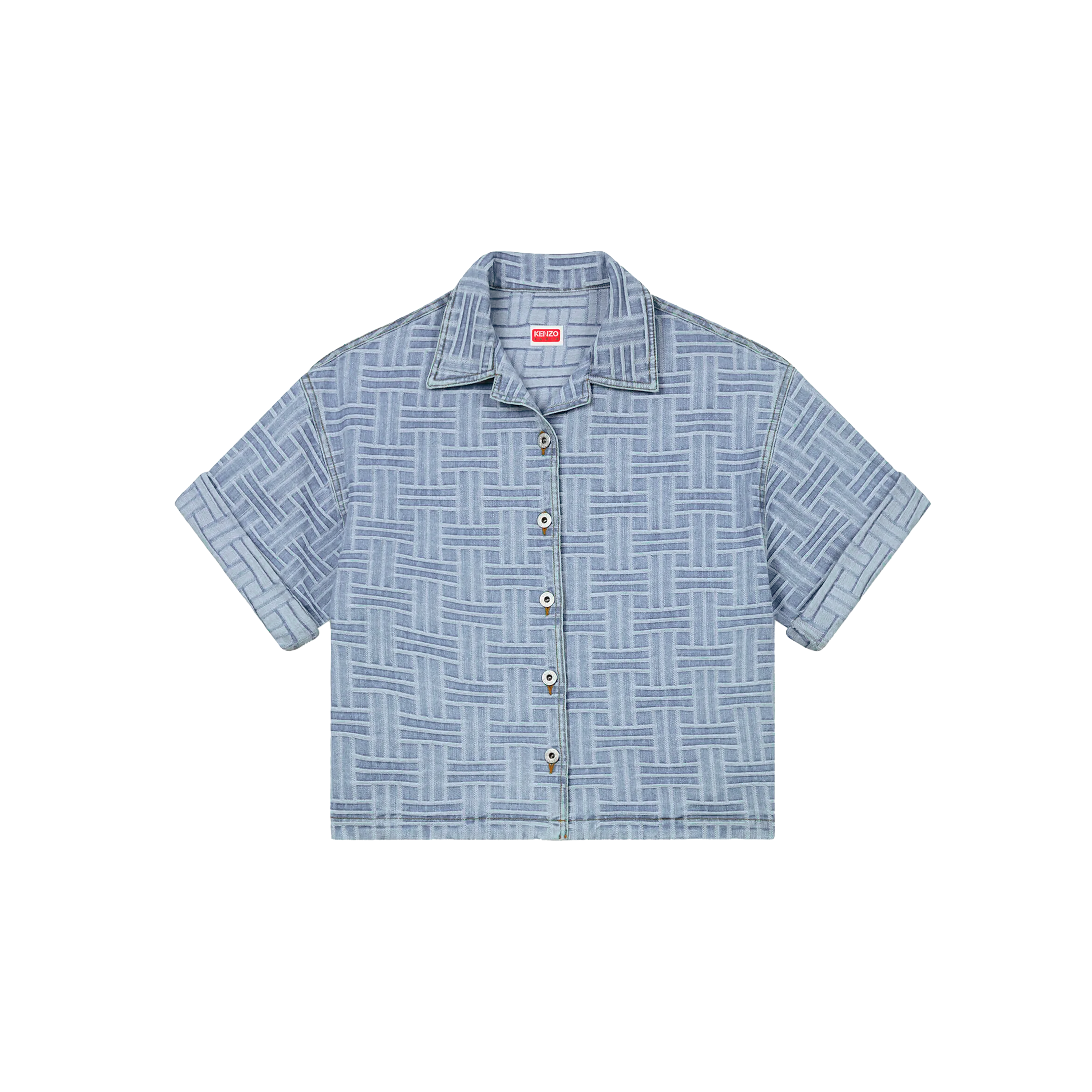 Camisa Denim Kenzo Weave