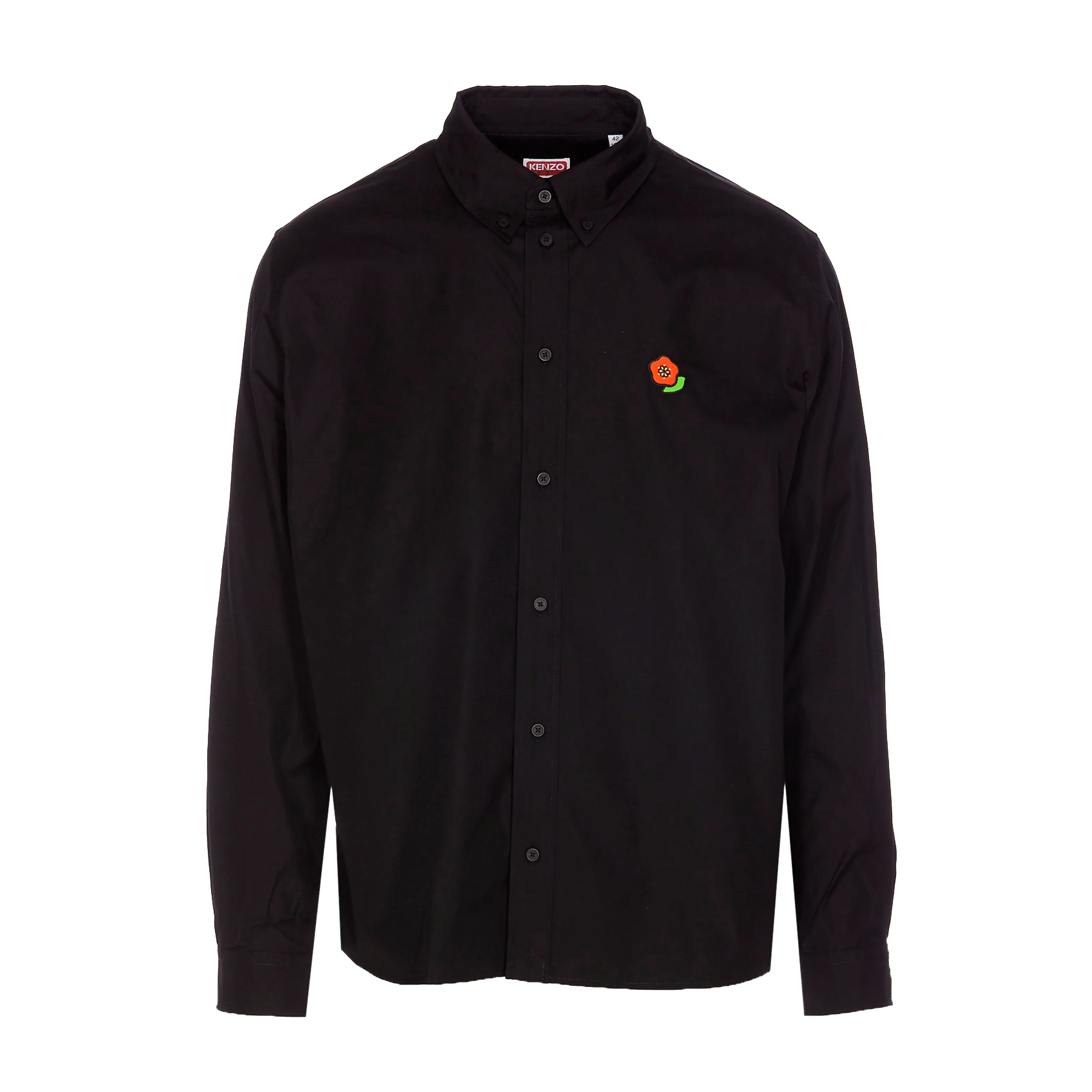 Camisa Negra Kenzo Flower Pop