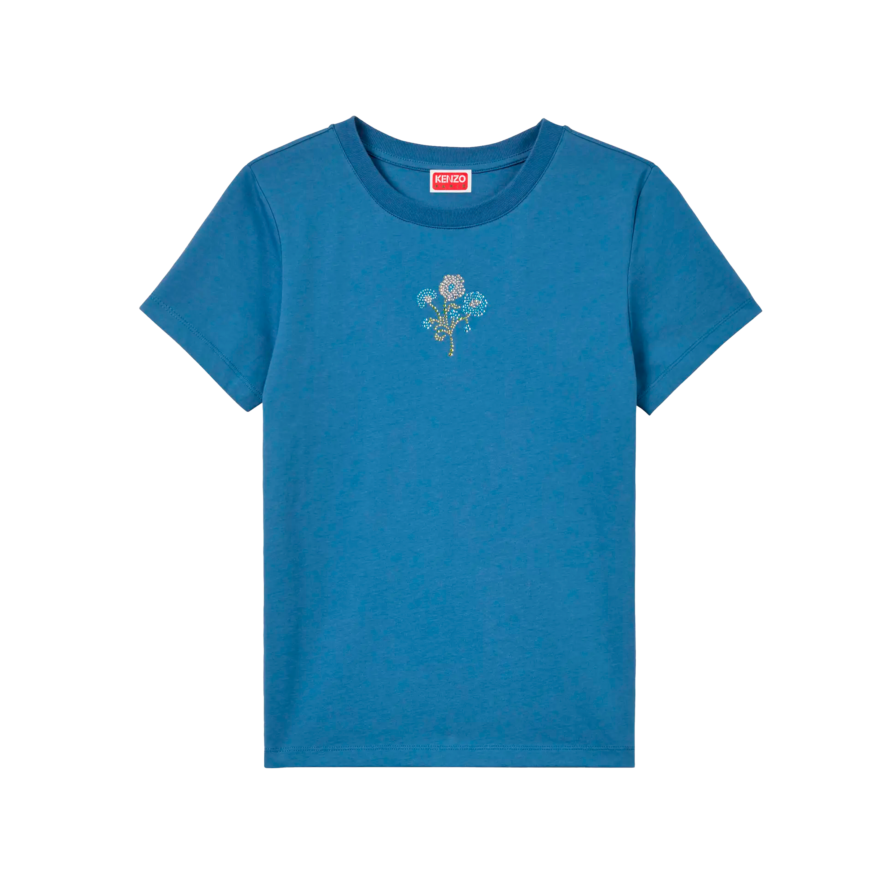 Camiseta Azul Kenzo Jungle Flower