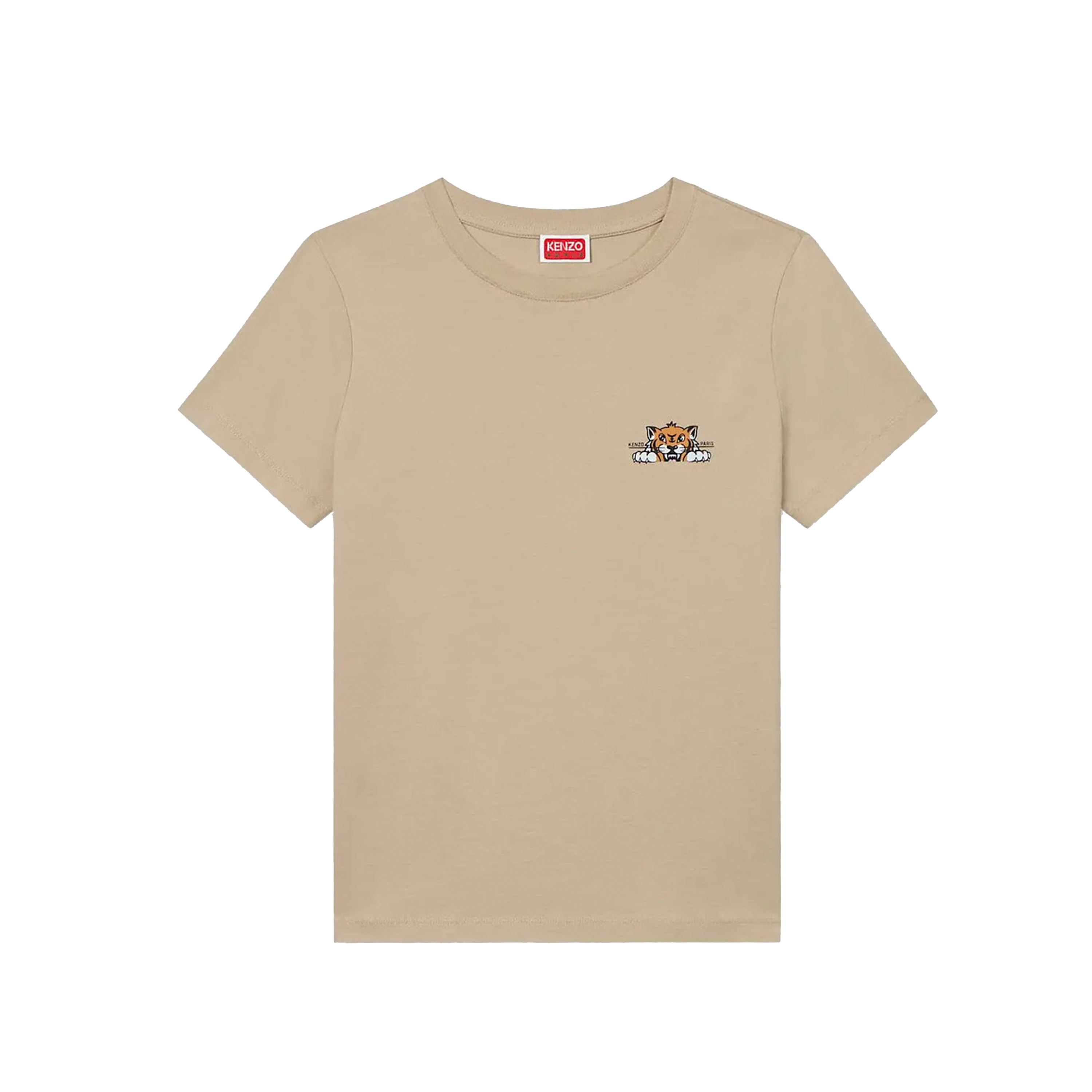Camiseta Beige Kenzo Happy Tiger