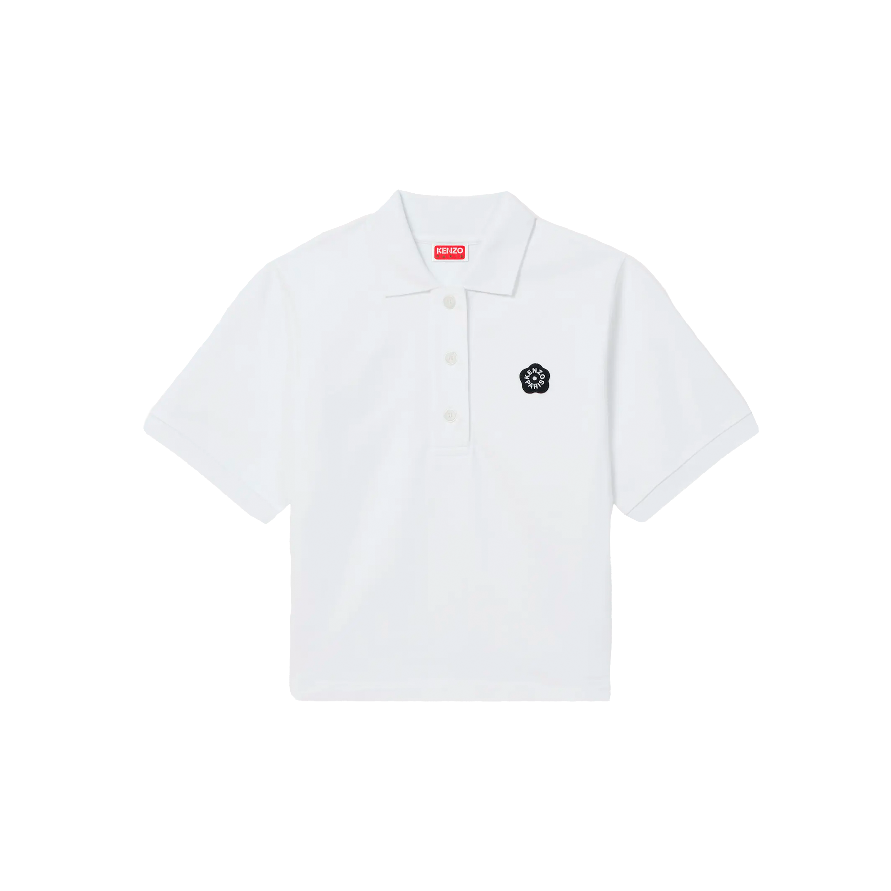 Camiseta Tipo Polo Blanca Kenzo Gots