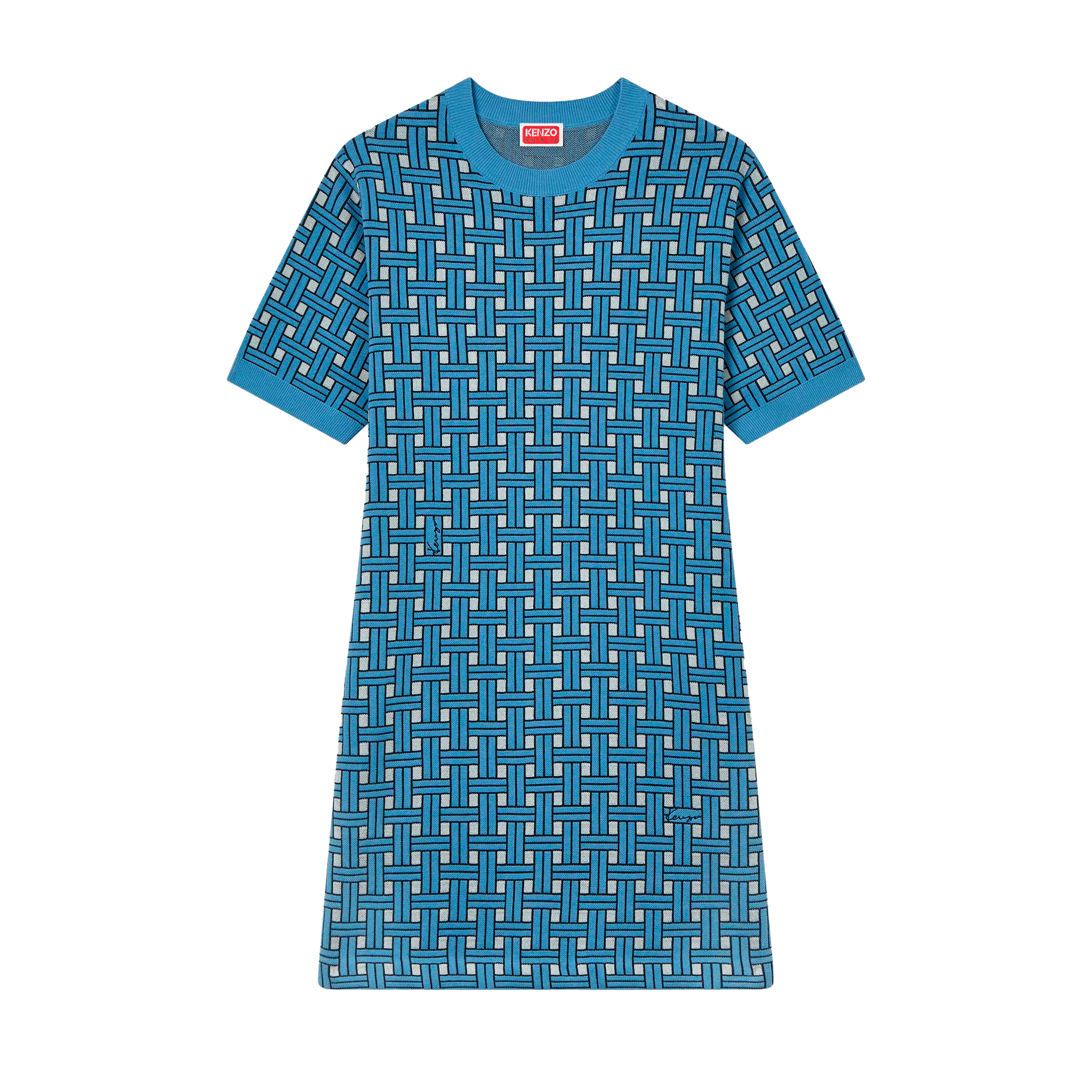 Vestido Azul Kenzo Weave