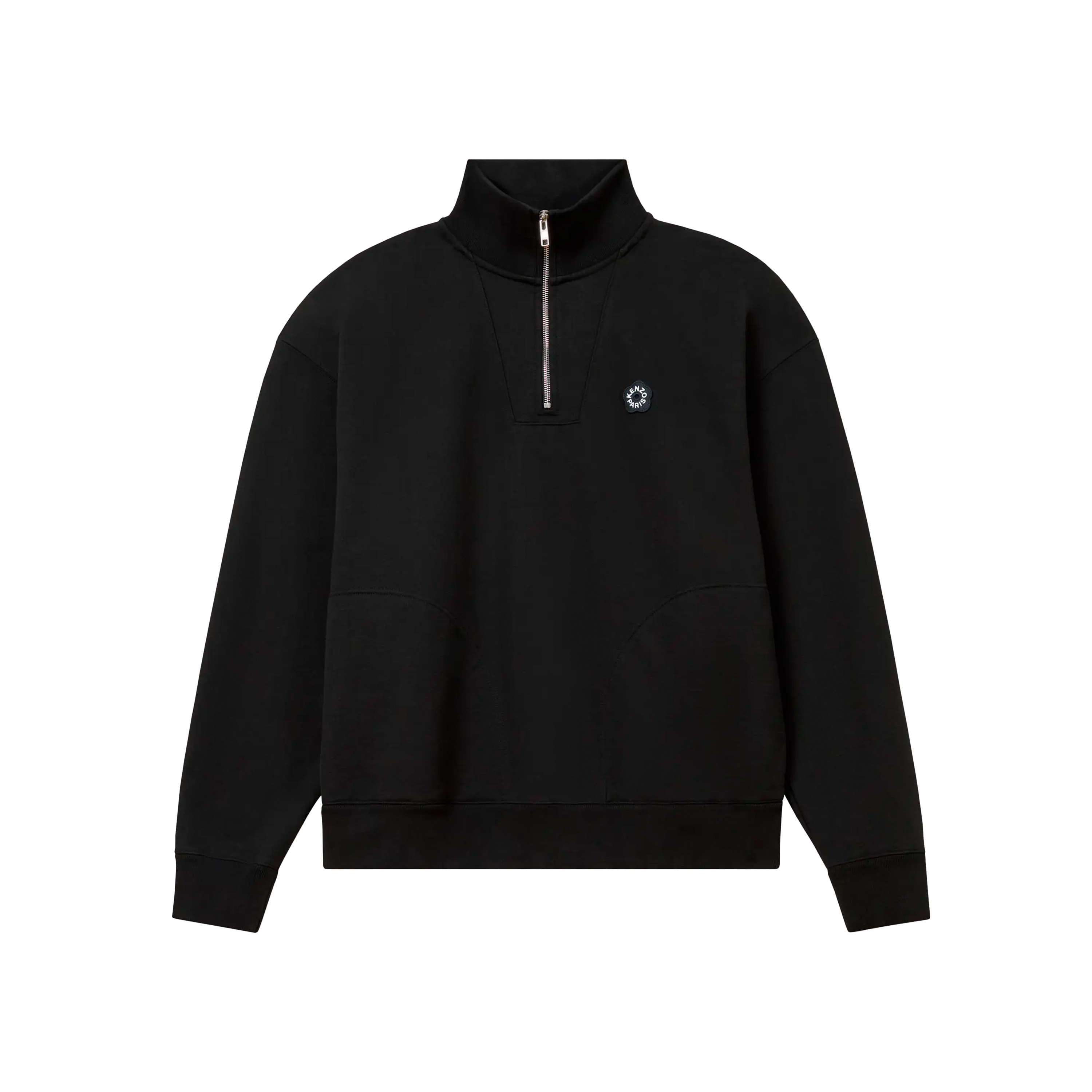 Buzo Negro Kenzo Boke Flower Zip