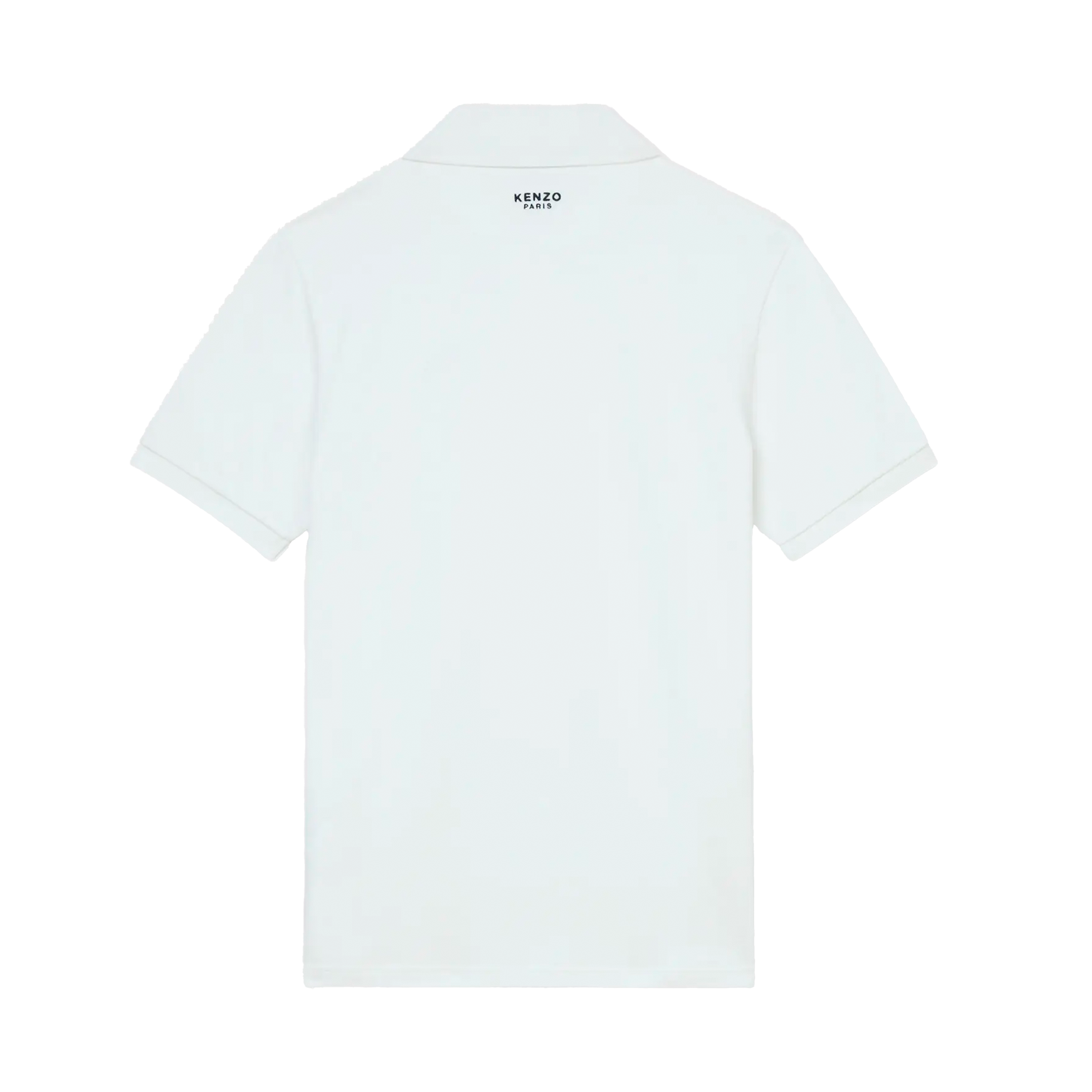 Camiseta Tipo Polo Blanca Kenzo Boke Flower