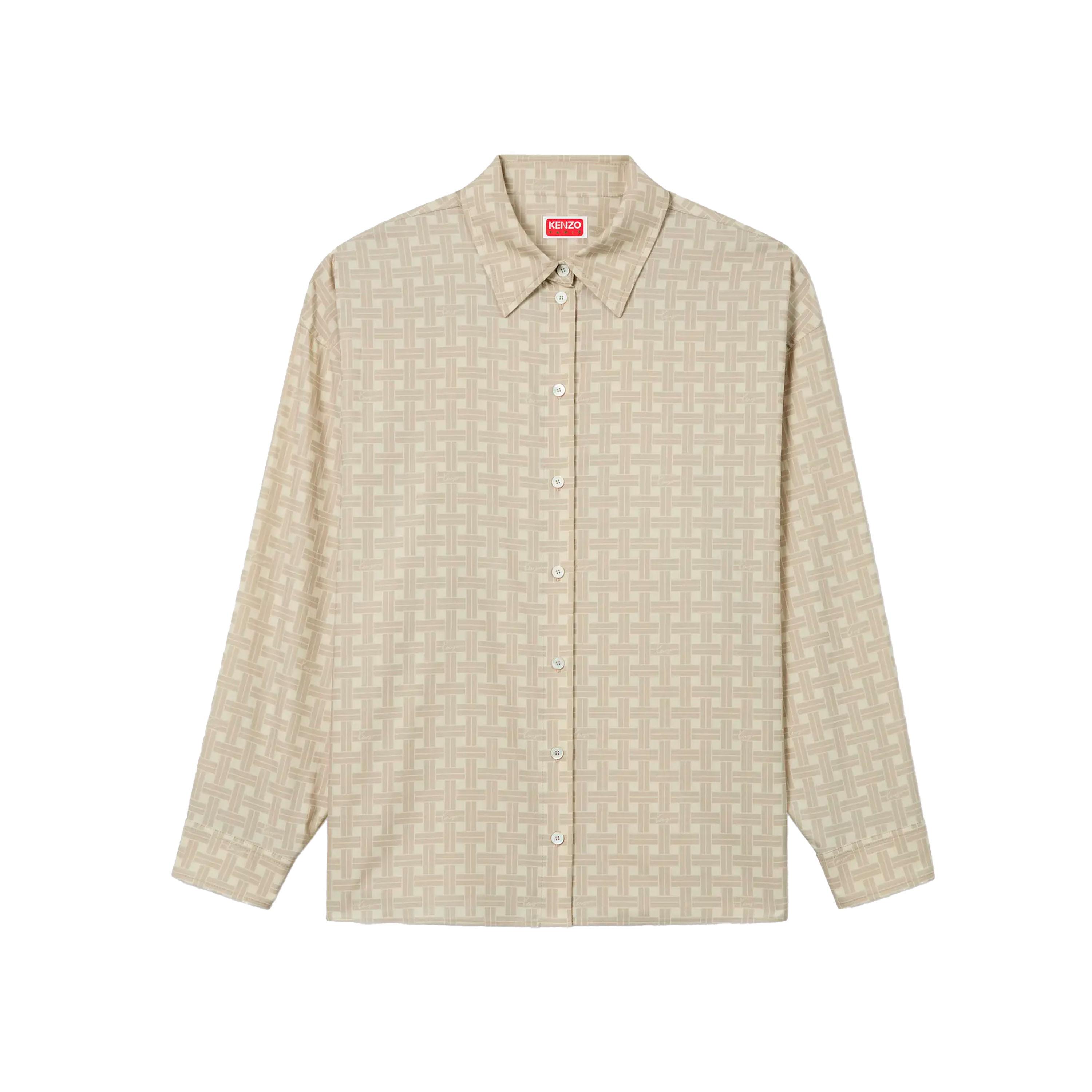 Camisa Beige Kenzo Weave'