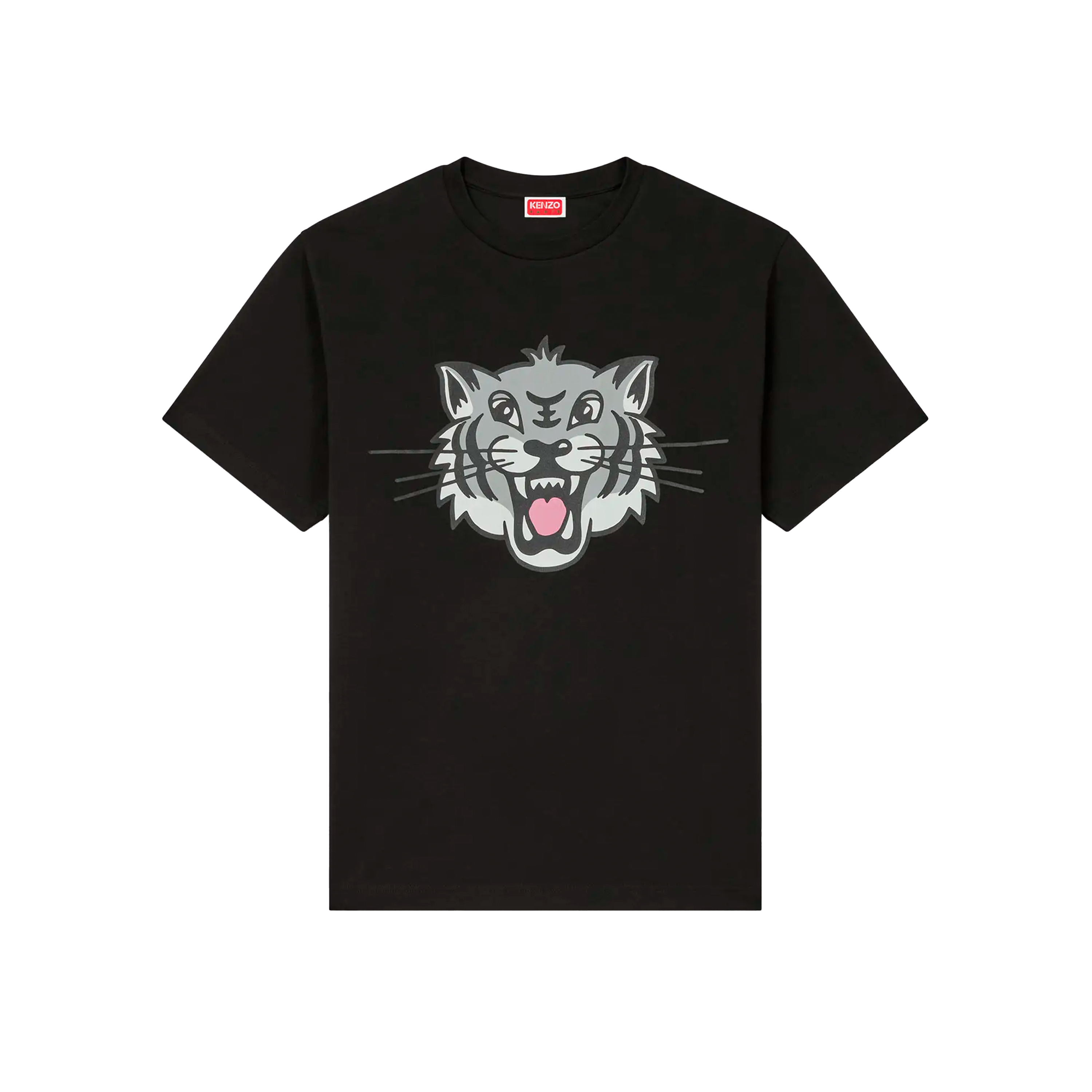 Camiseta Negra Kenzo Big Tiger