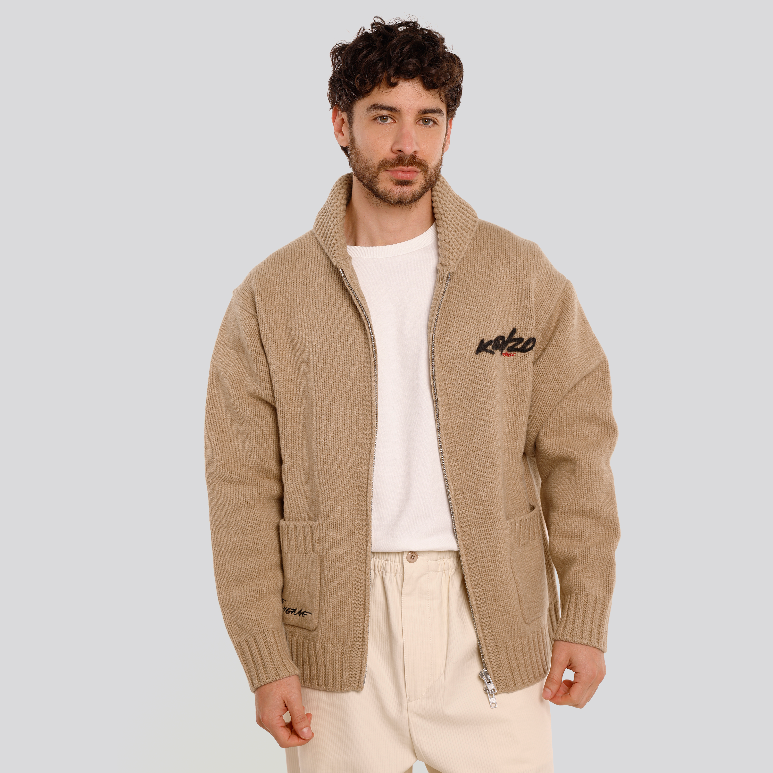 Buzo Beige KENZO Back Flower