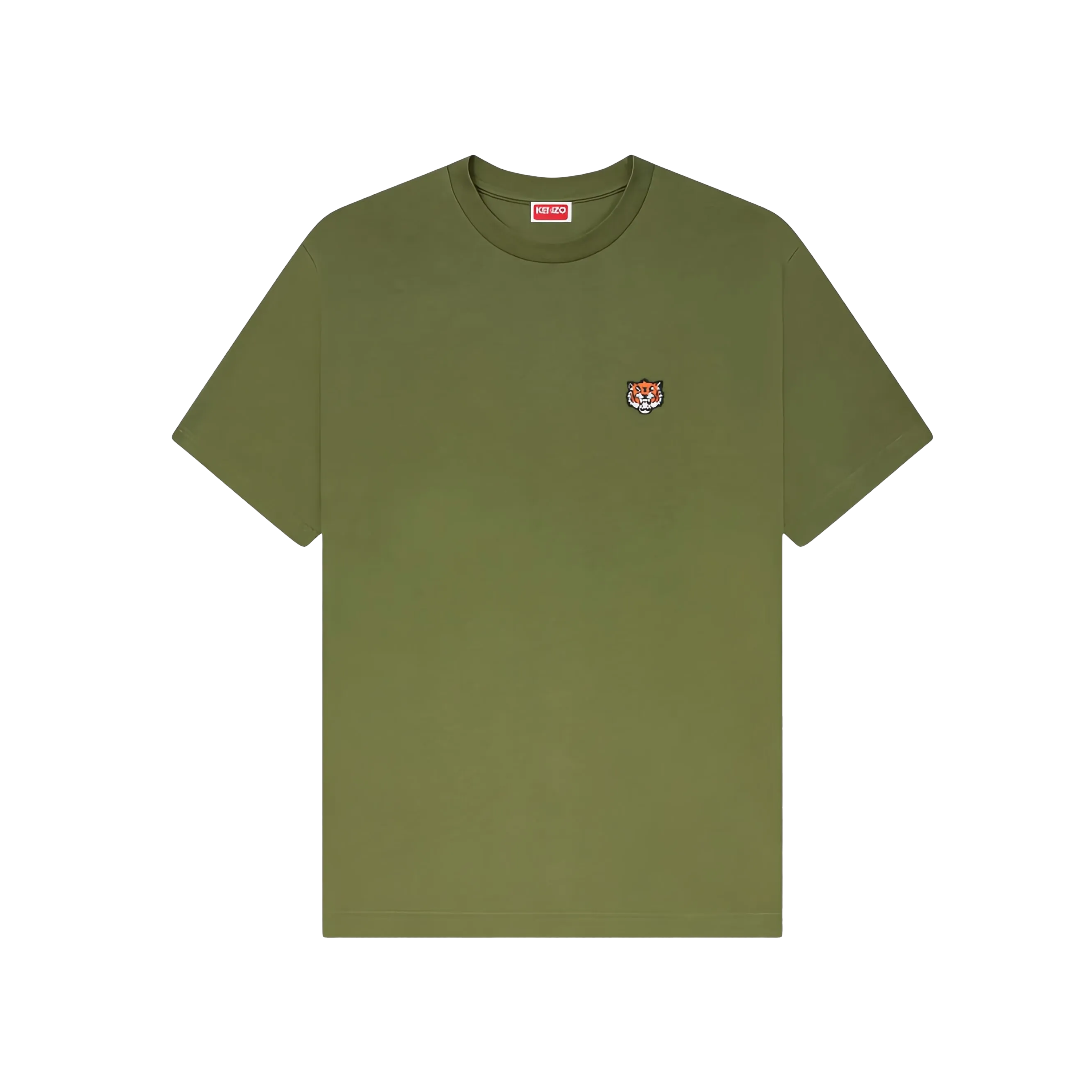 Camiseta Verde KENZO Happy Tiger Embroidered
