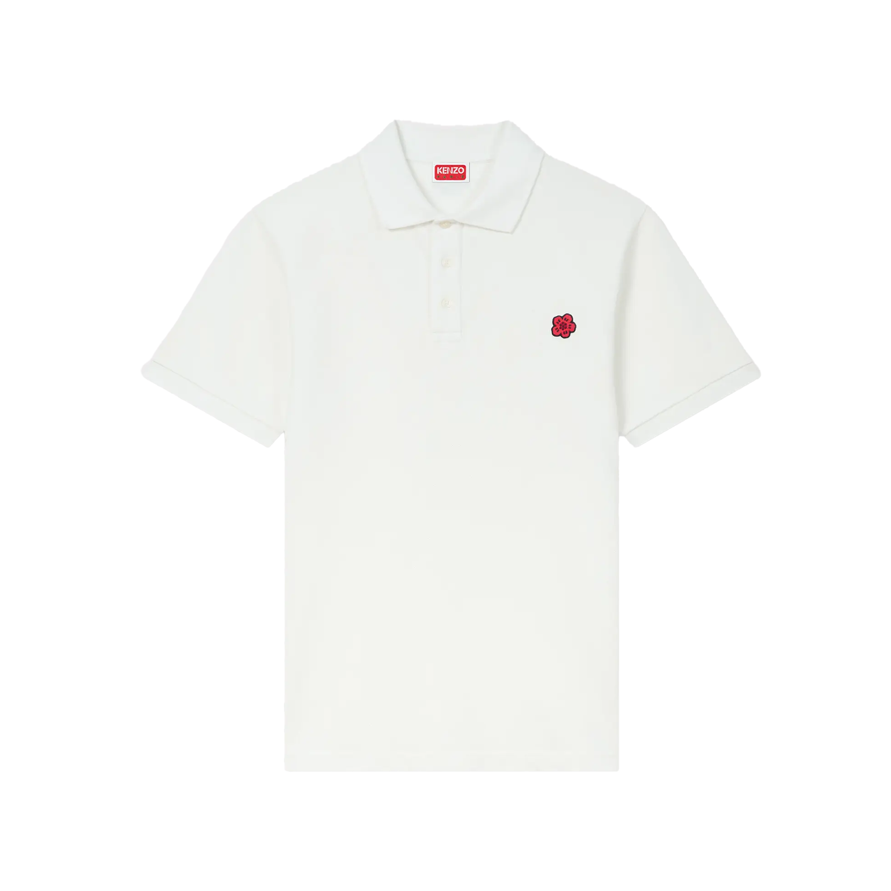 Camiseta Tipo Polo Blanca KENZO Boke Flower