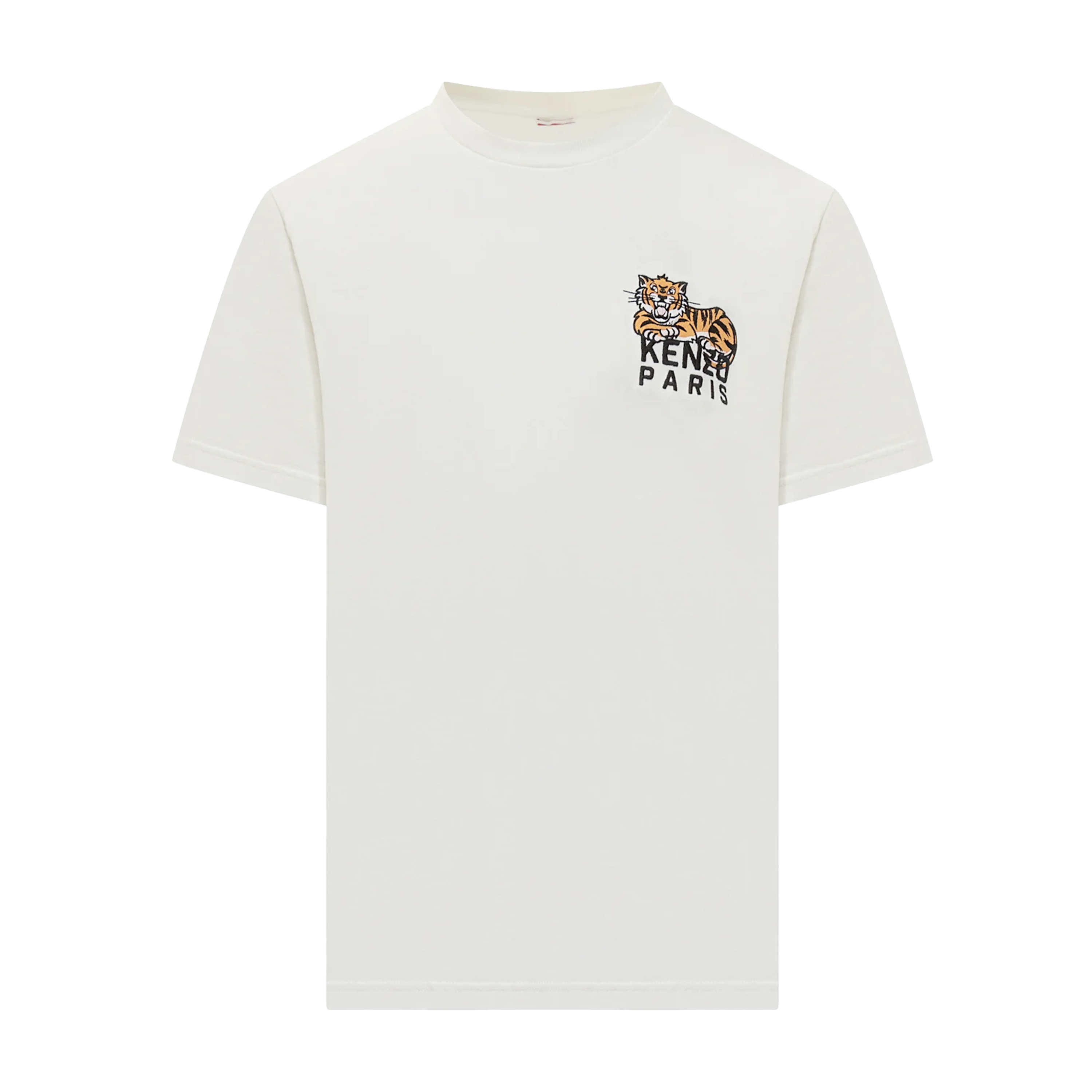 Camiseta Blanca KENZO Big Happy Tiger Embroidered