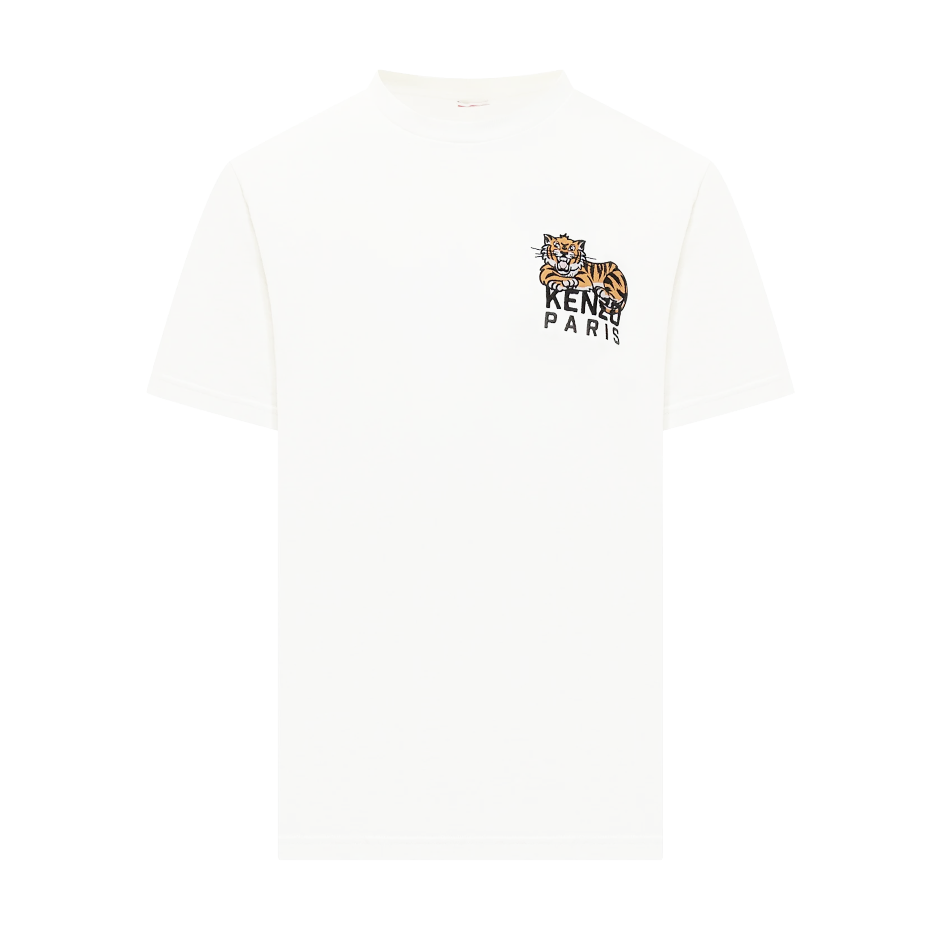 Camiseta Blanca KENZO Big Happy Tiger Embroidered