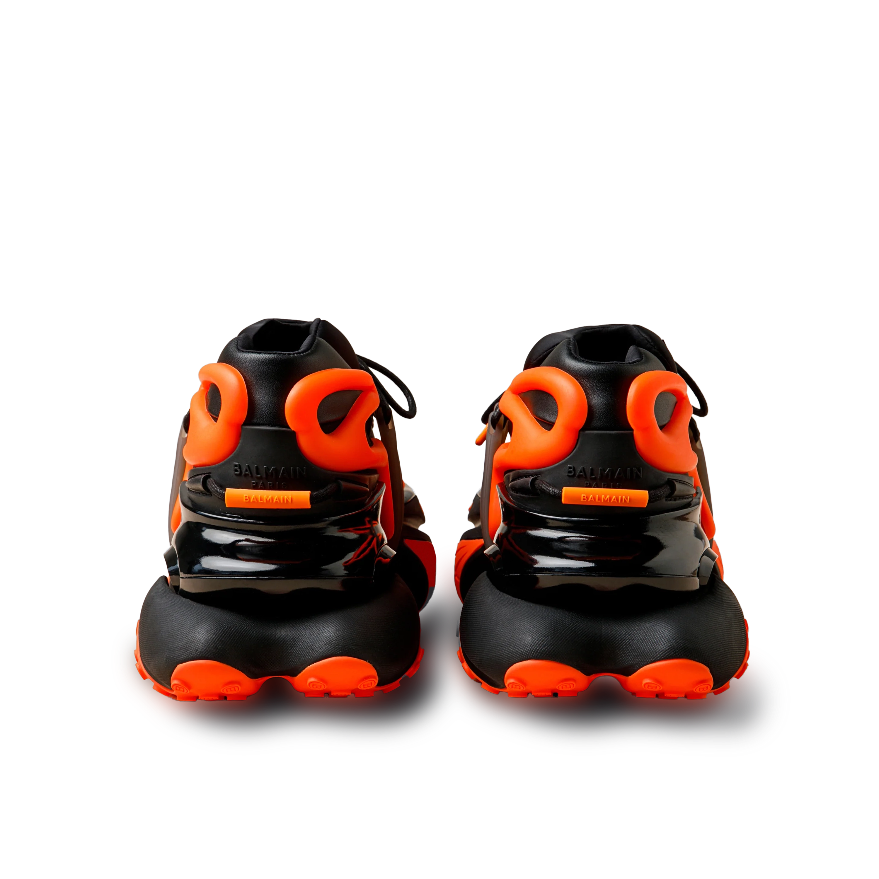 Sneakers Negro Naranja Balmain Unicornio