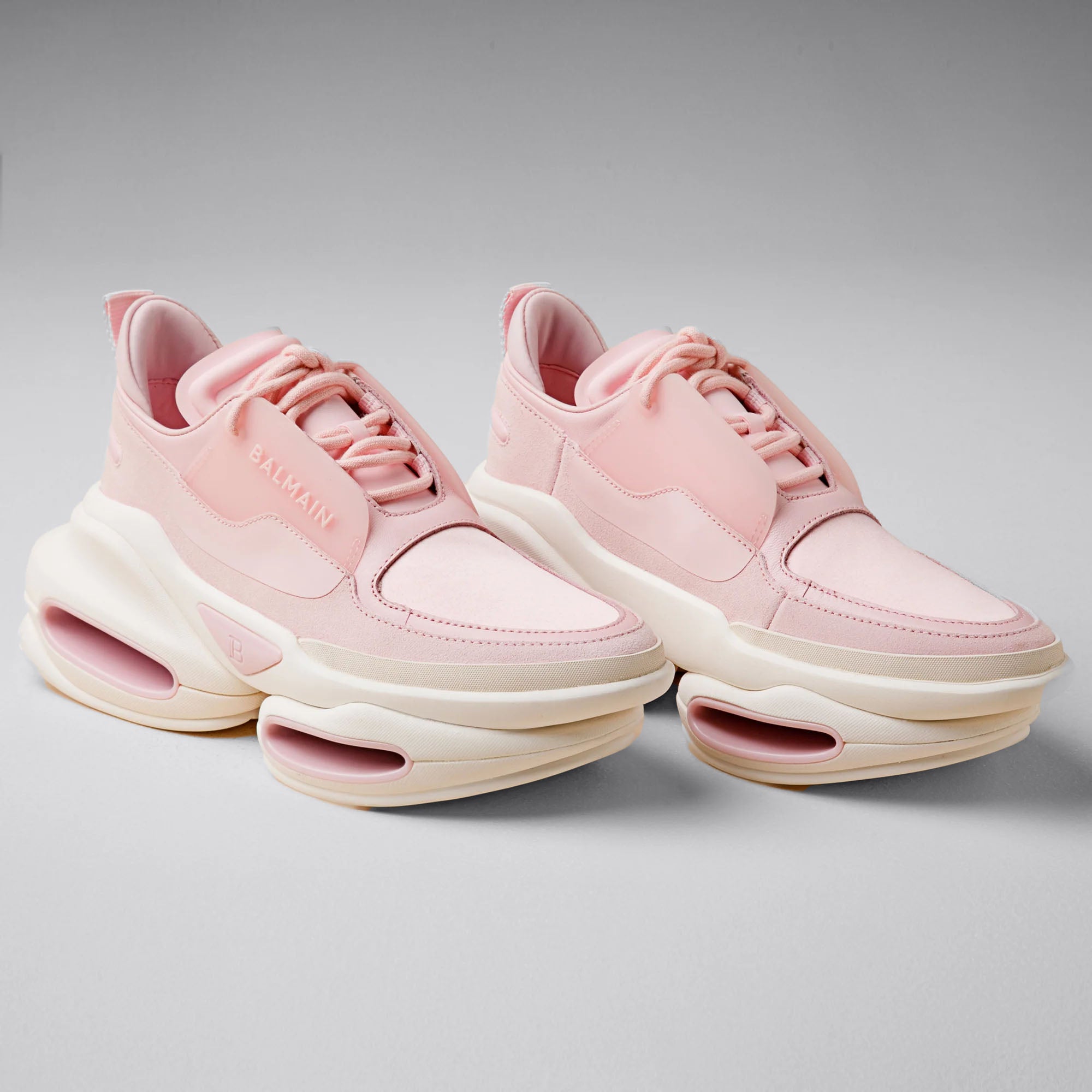 Sneakers Blanco Rosa Balmain B Bold