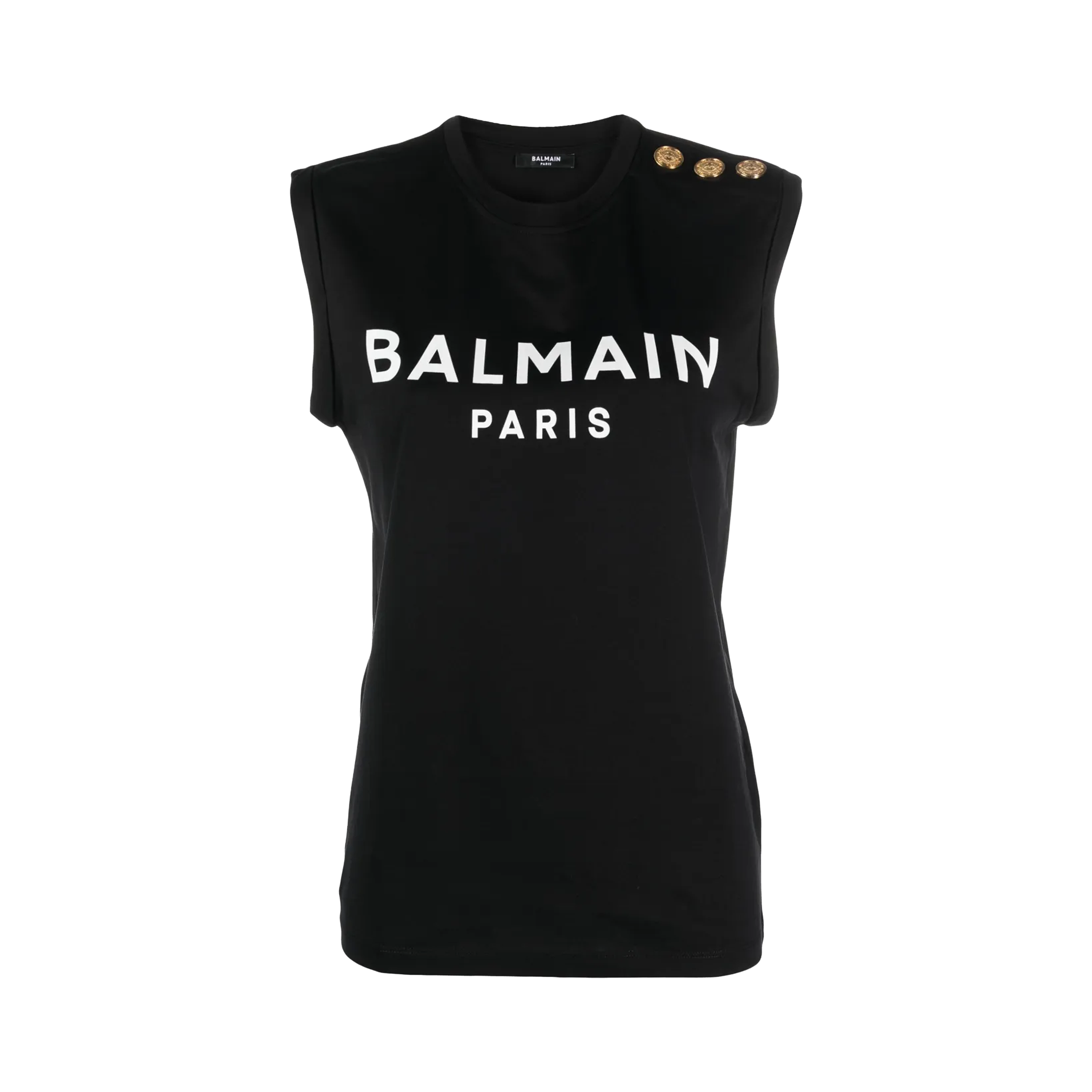 Top Negro Balmain Paris Bottoms